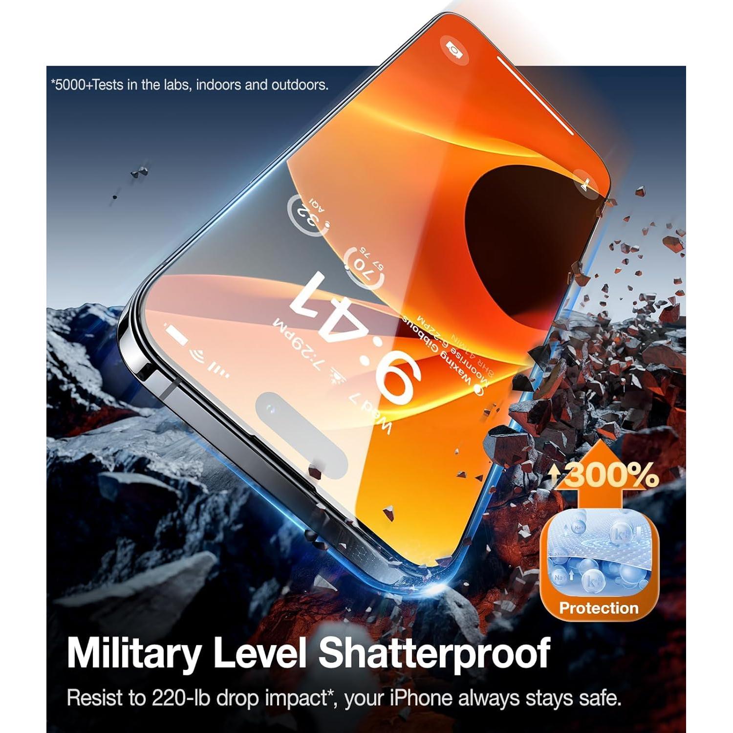 Protector de Pantalla UltraGlass 9H+ para iPhone 16 Pro