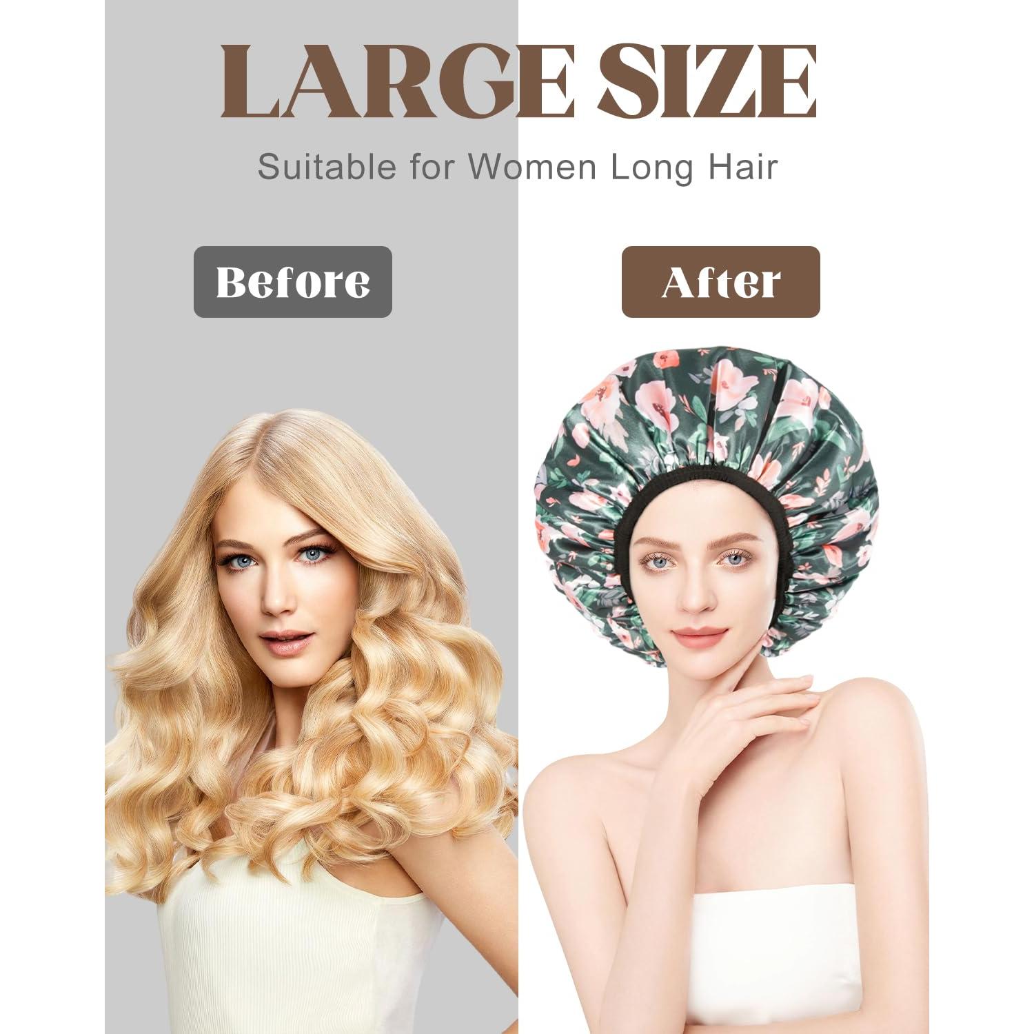 Gorro de Ducha Grande Auban Forrado de Terry Impermeable