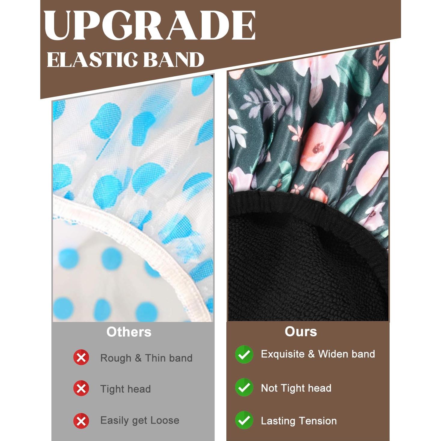 Gorro de Ducha Grande Auban Forrado de Terry Impermeable