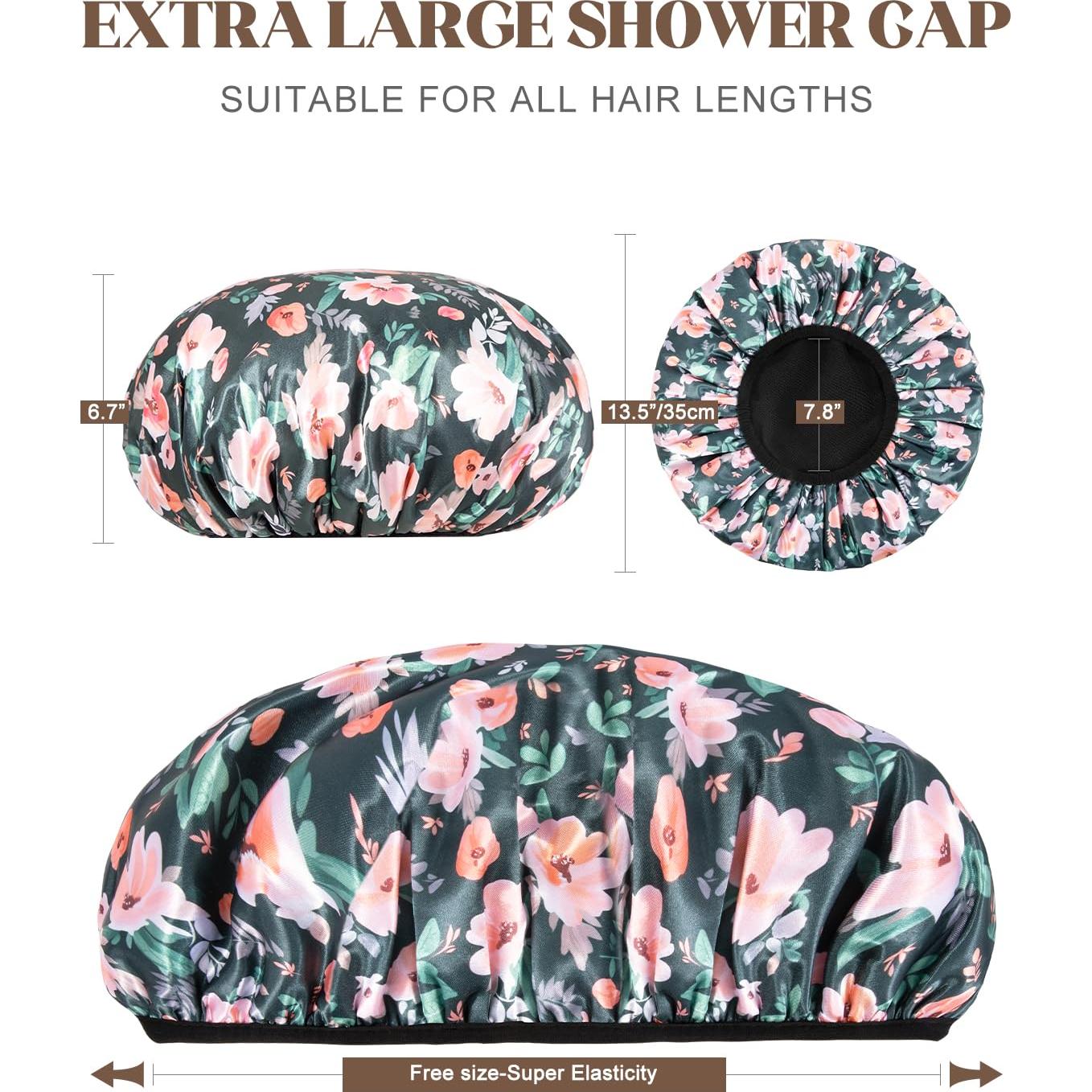 Gorro de Ducha Grande Auban Forrado de Terry Impermeable