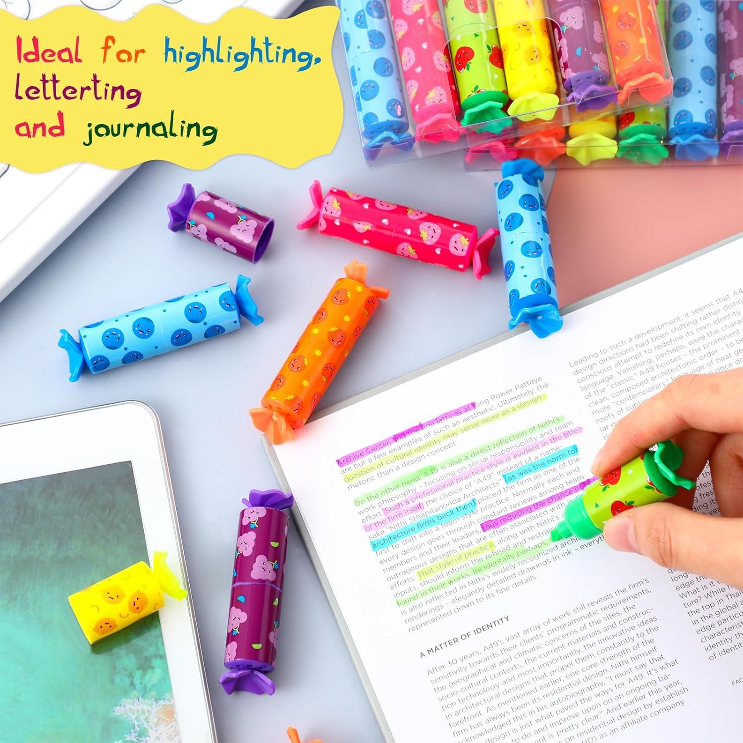 Resaltadores Mini Teling 144 Pcs Punta Cincel 6 Colores