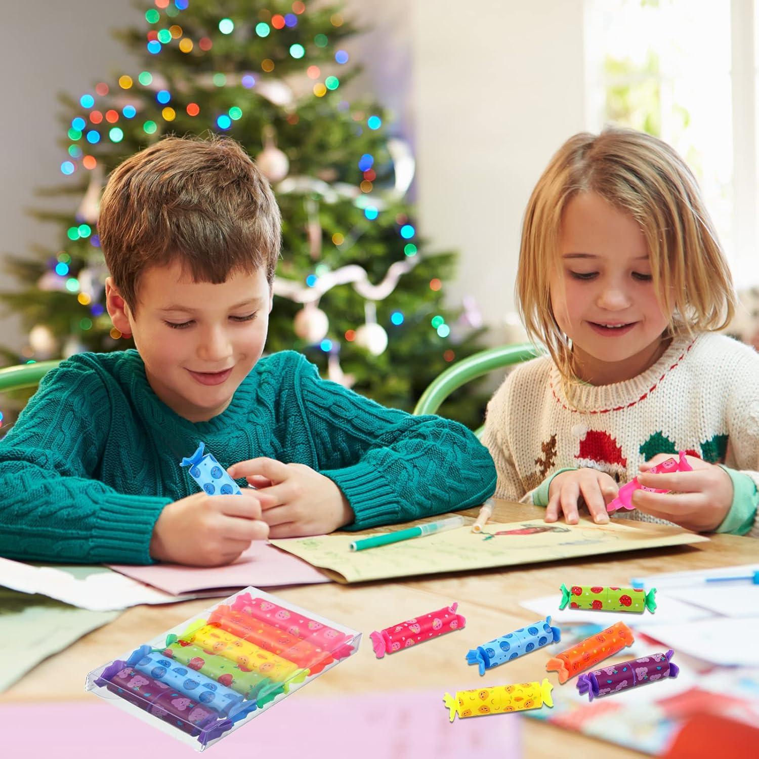 Resaltadores Mini Teling 144 Pcs Punta Cincel 6 Colores