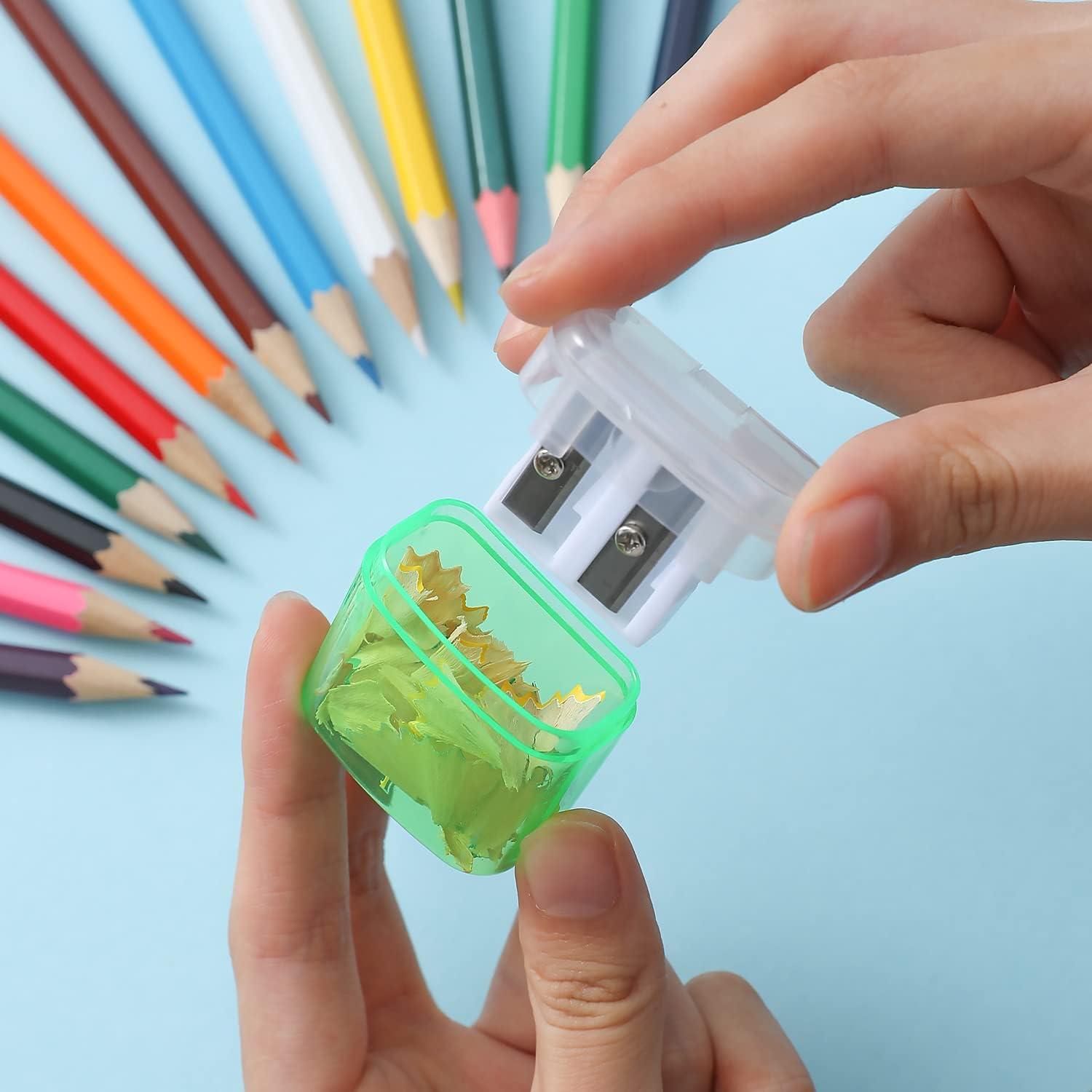 Sacapuntas Manual Doble Orificio XYW 24 Paquete Colorido