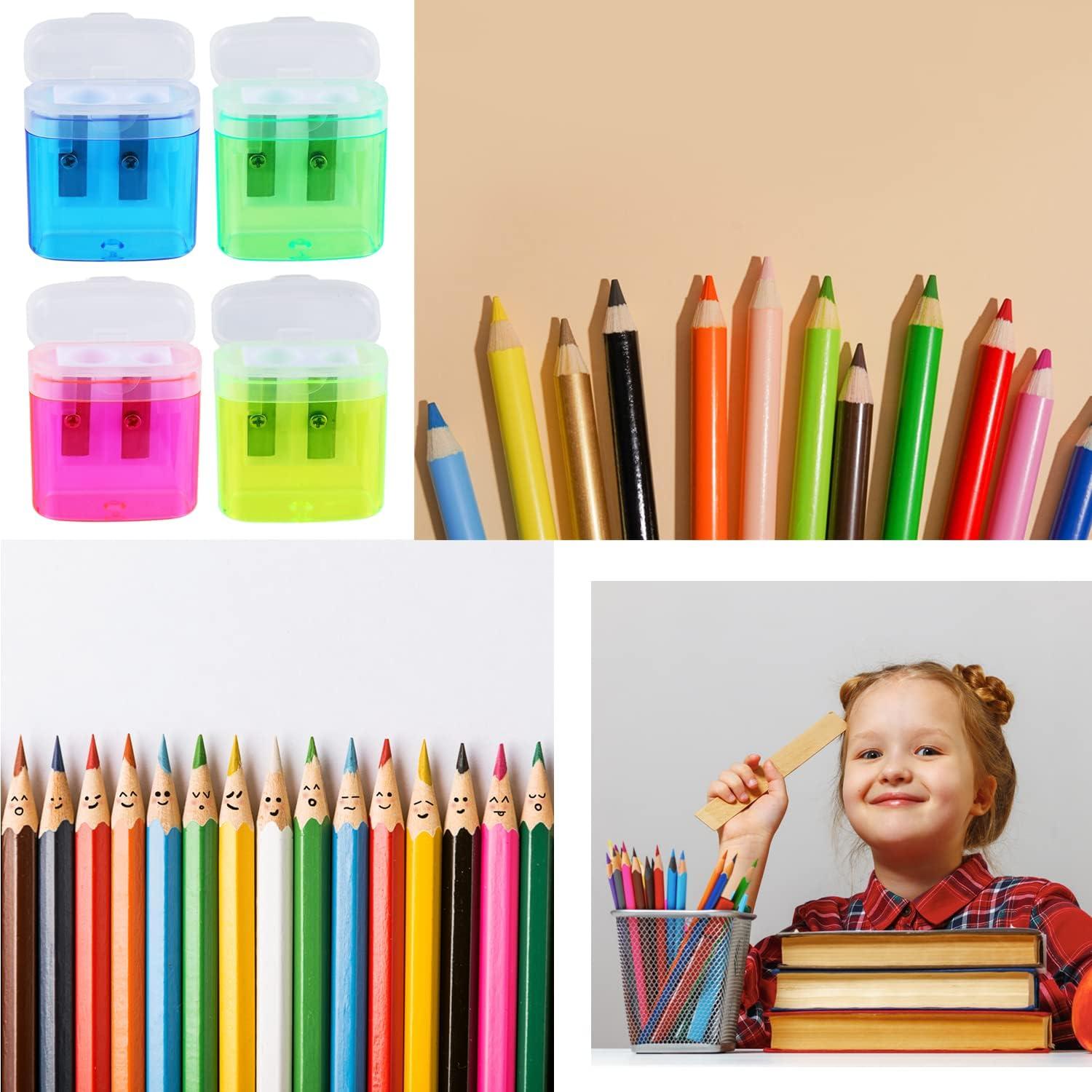 Sacapuntas Manual Doble Orificio XYW 24 Paquete Colorido