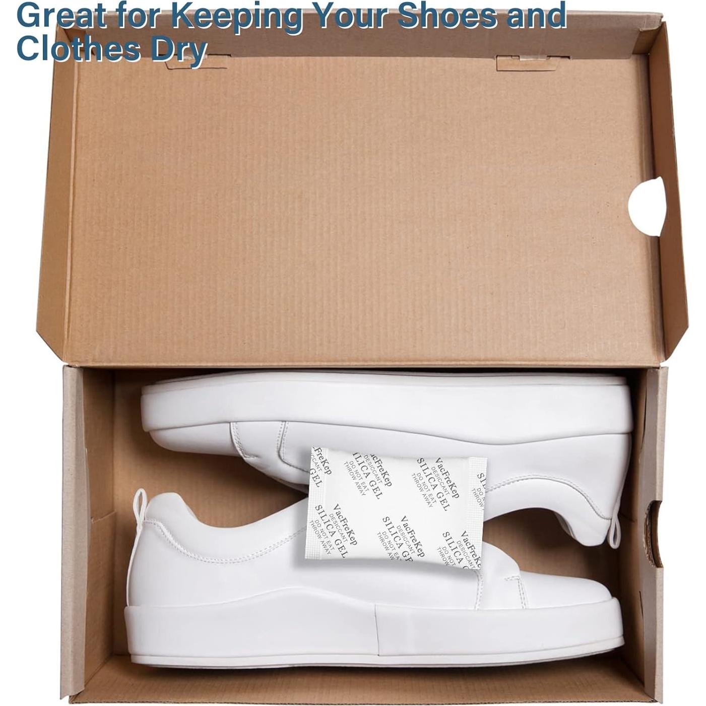 Paquetes de Gel de Silica Alimenticio VacFreKep 10g x 150 Unidades