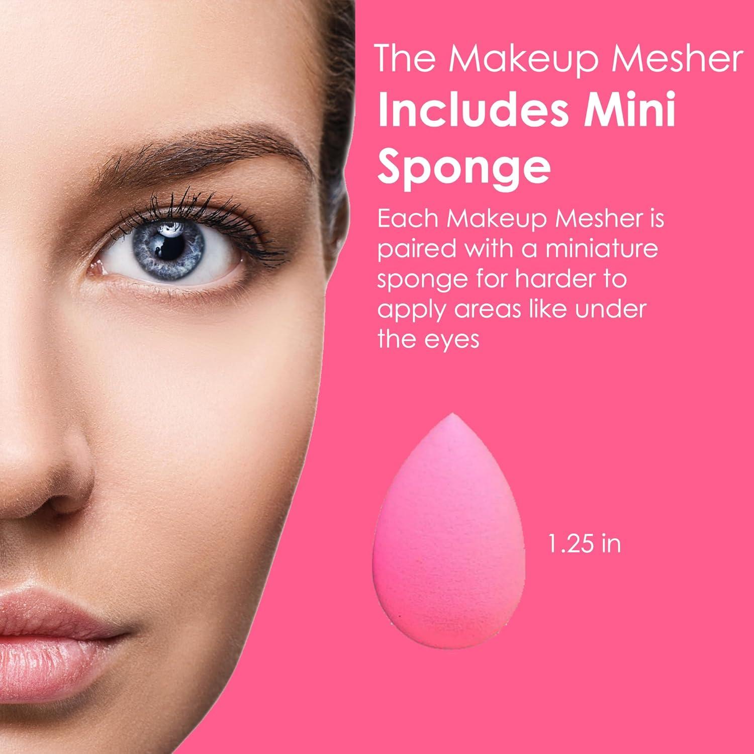 Juego de 2 Esponjas de Maquillaje GK - Alta Densidad, Rosa Fucsia