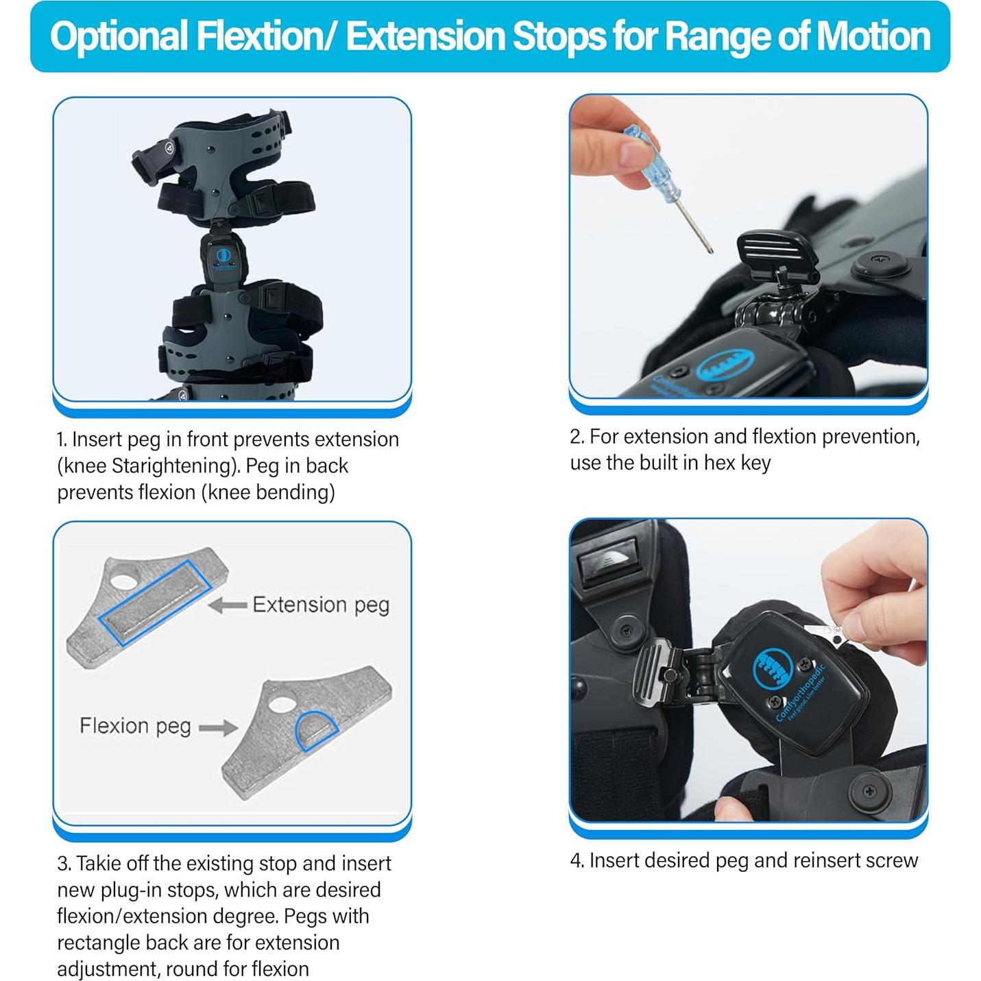 Férula Descompresiva OA Mejorada Comfyorthopedic Izquierda 81cm