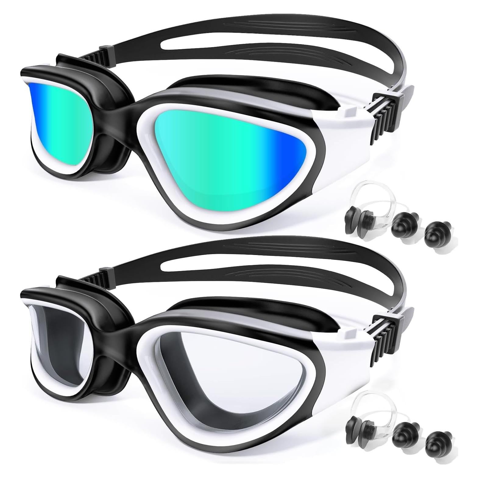 Paquete de 2 Gafas de Natación Antivaho Tenfold para Adultos