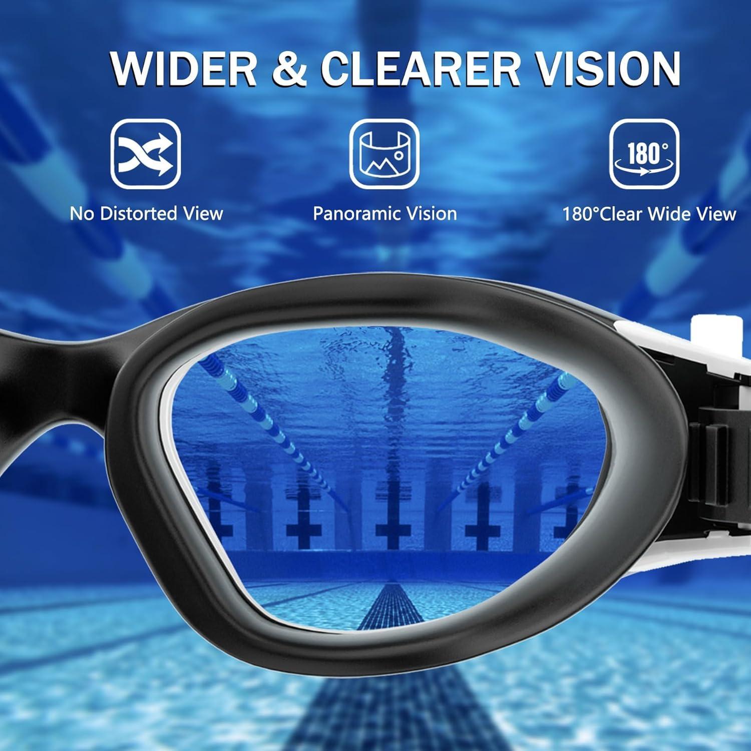 Paquete de 2 Gafas de Natación Antivaho Tenfold para Adultos