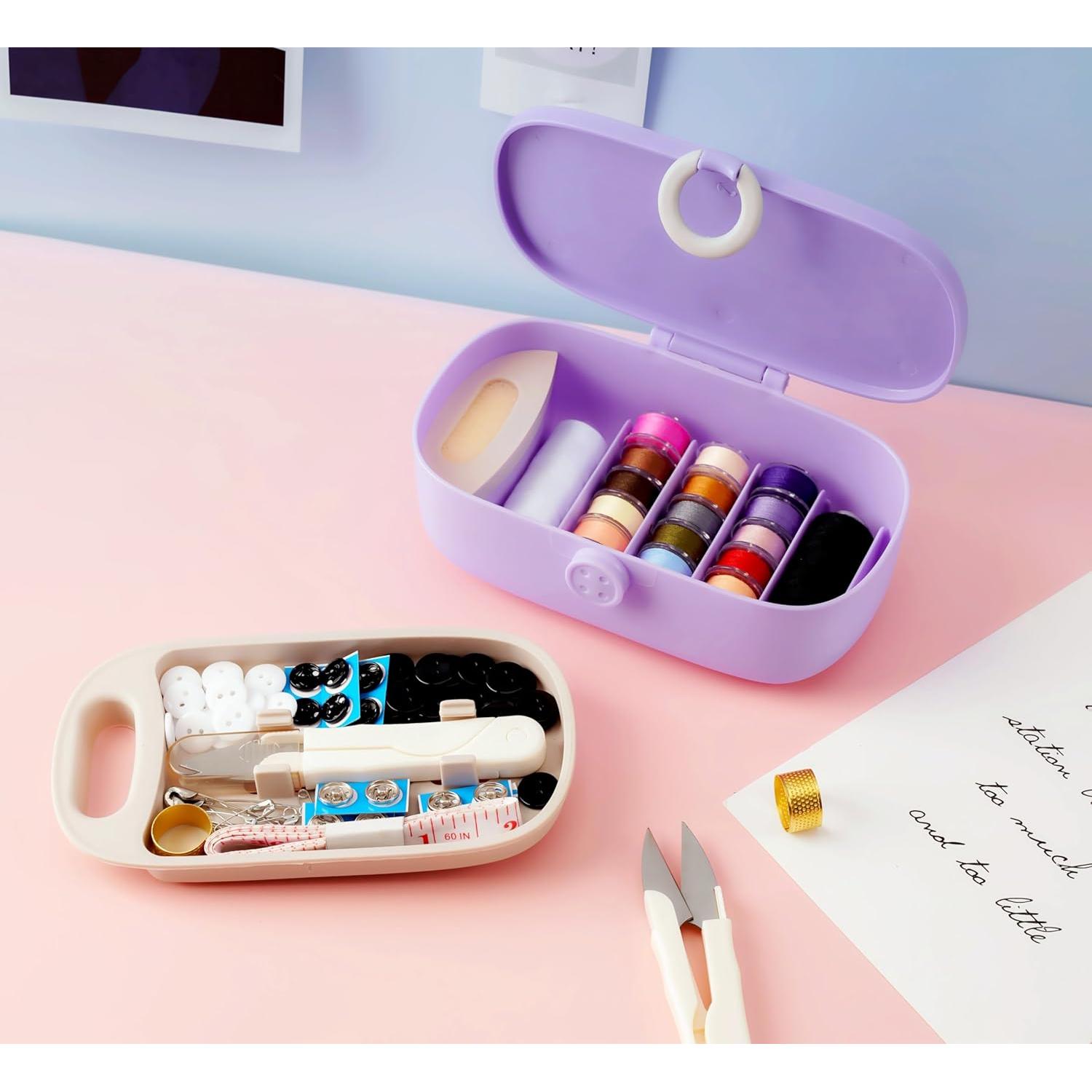 Kit de Costura Portátil WANSHUNLMI 140 Pcs Verde Azul