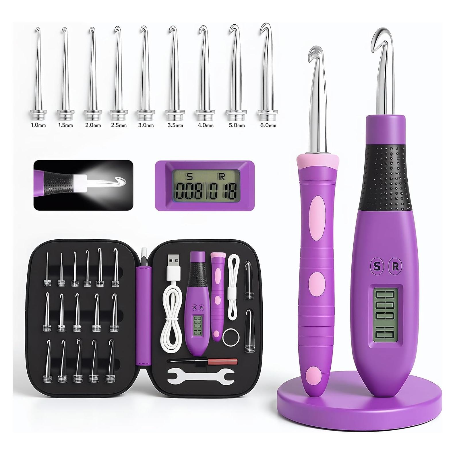 Juego de Ganchillos Intercambiables Transplant 24 Piezas LED