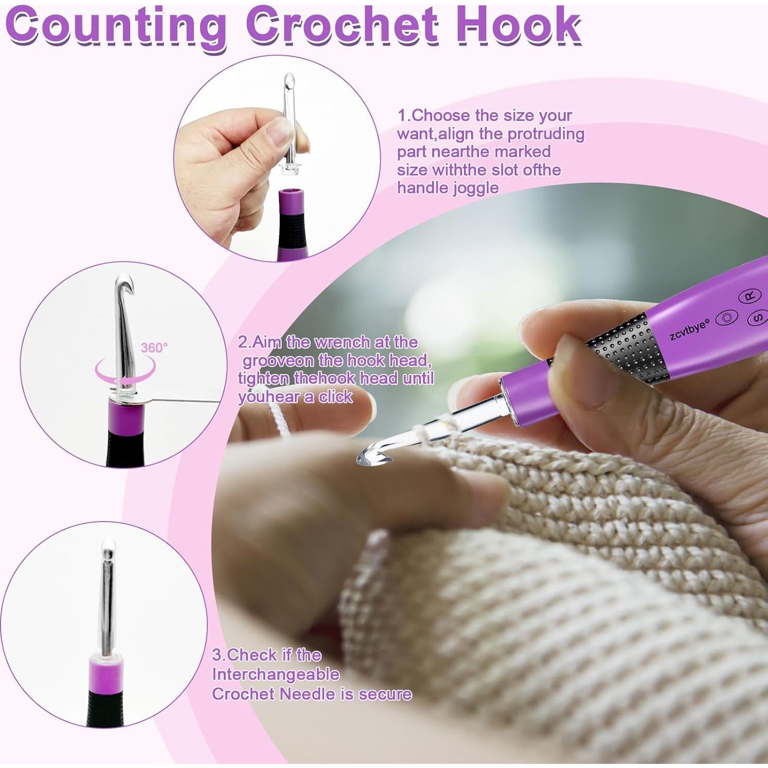 Juego de Ganchillos Intercambiables Transplant 24 Piezas LED