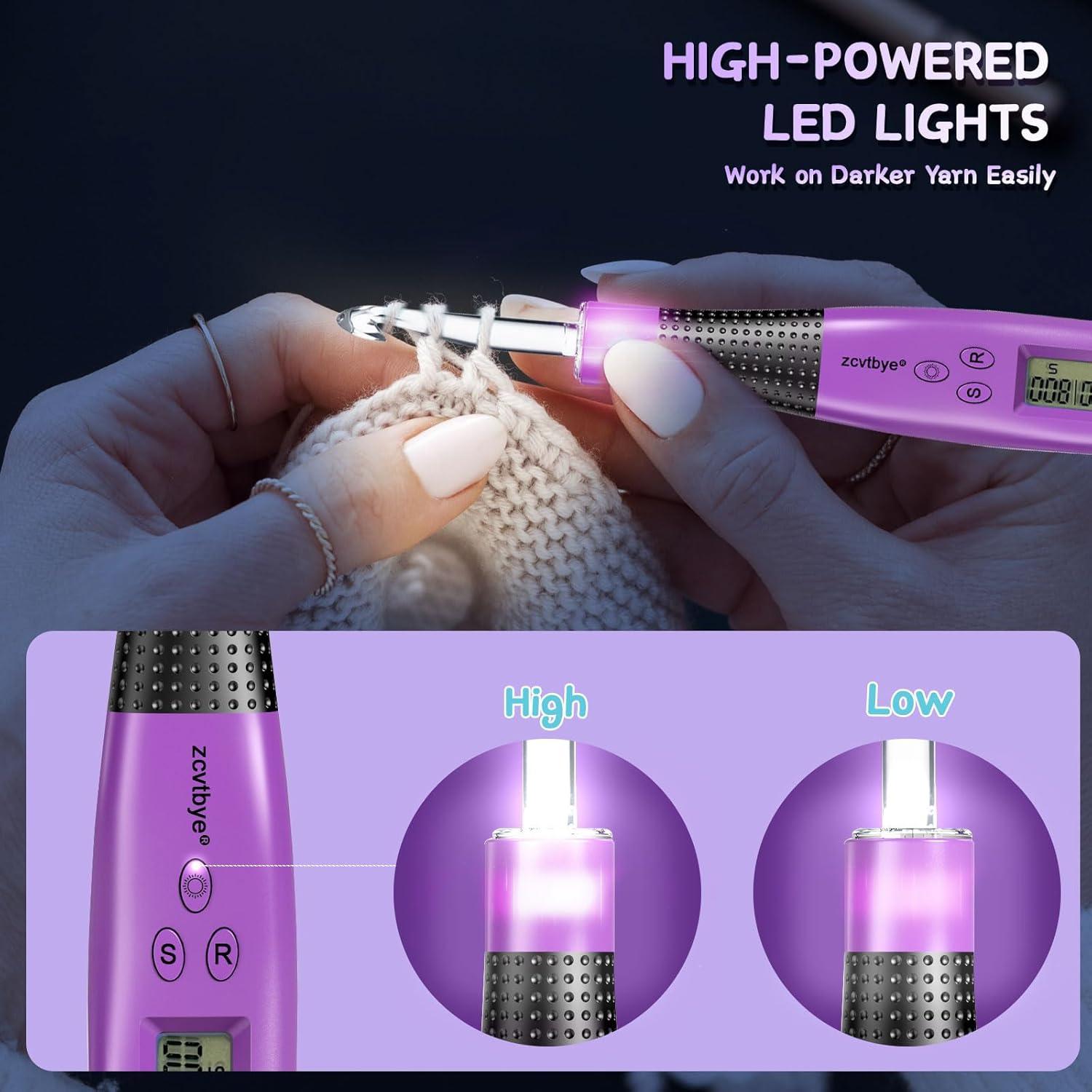 Juego de Ganchillos Intercambiables Transplant 24 Piezas LED