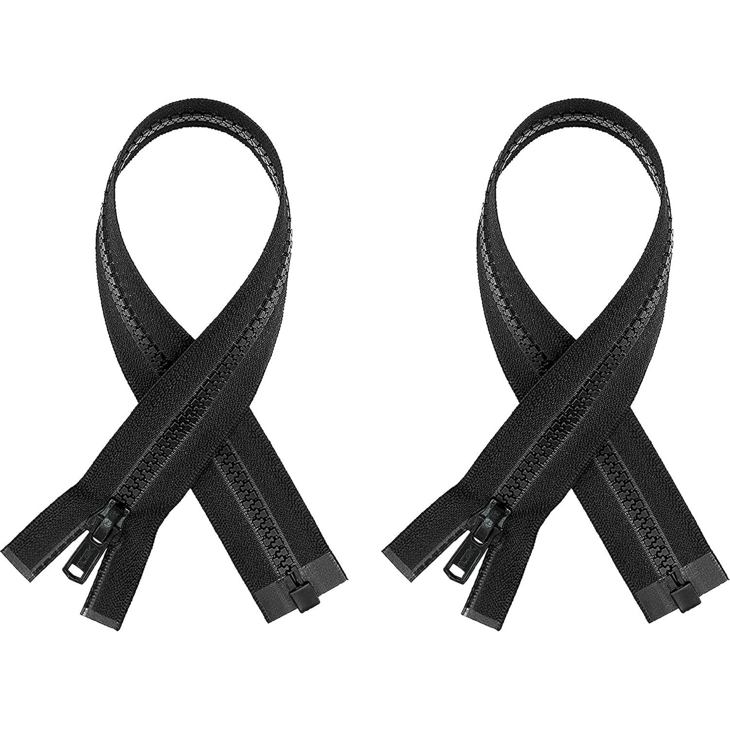 Cremalleras Separadas de Plástico AMORNPHAN 12" #5 2Pcs