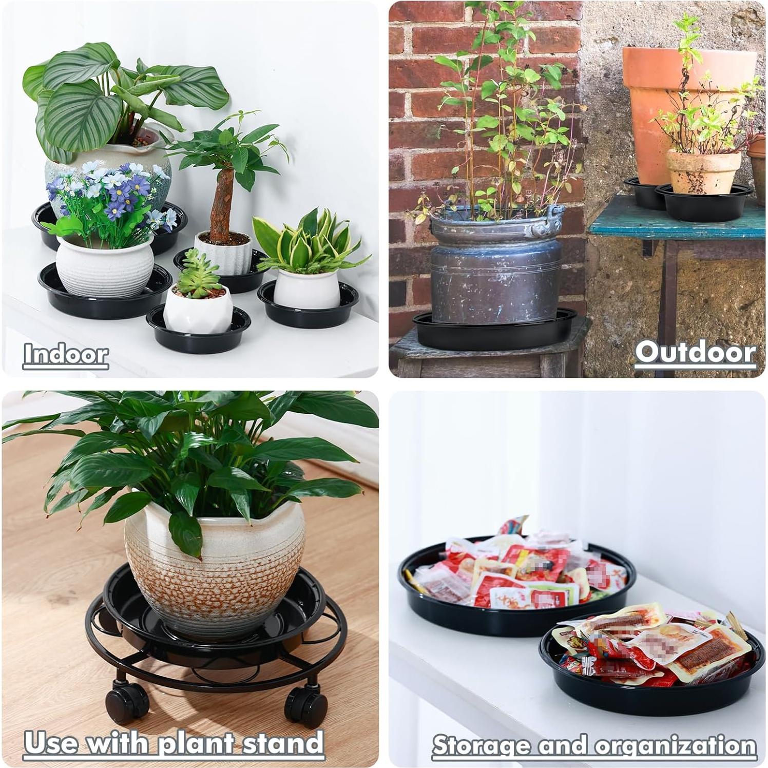 Platos para Plantas LUCPUR 20 cm - 15 Paquetes de Drenaje