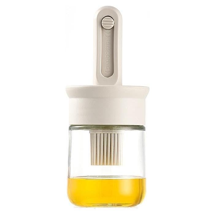 Botella Dispensadora de Aceite y Salsa Vidrio 150ml Beige Niklye-05