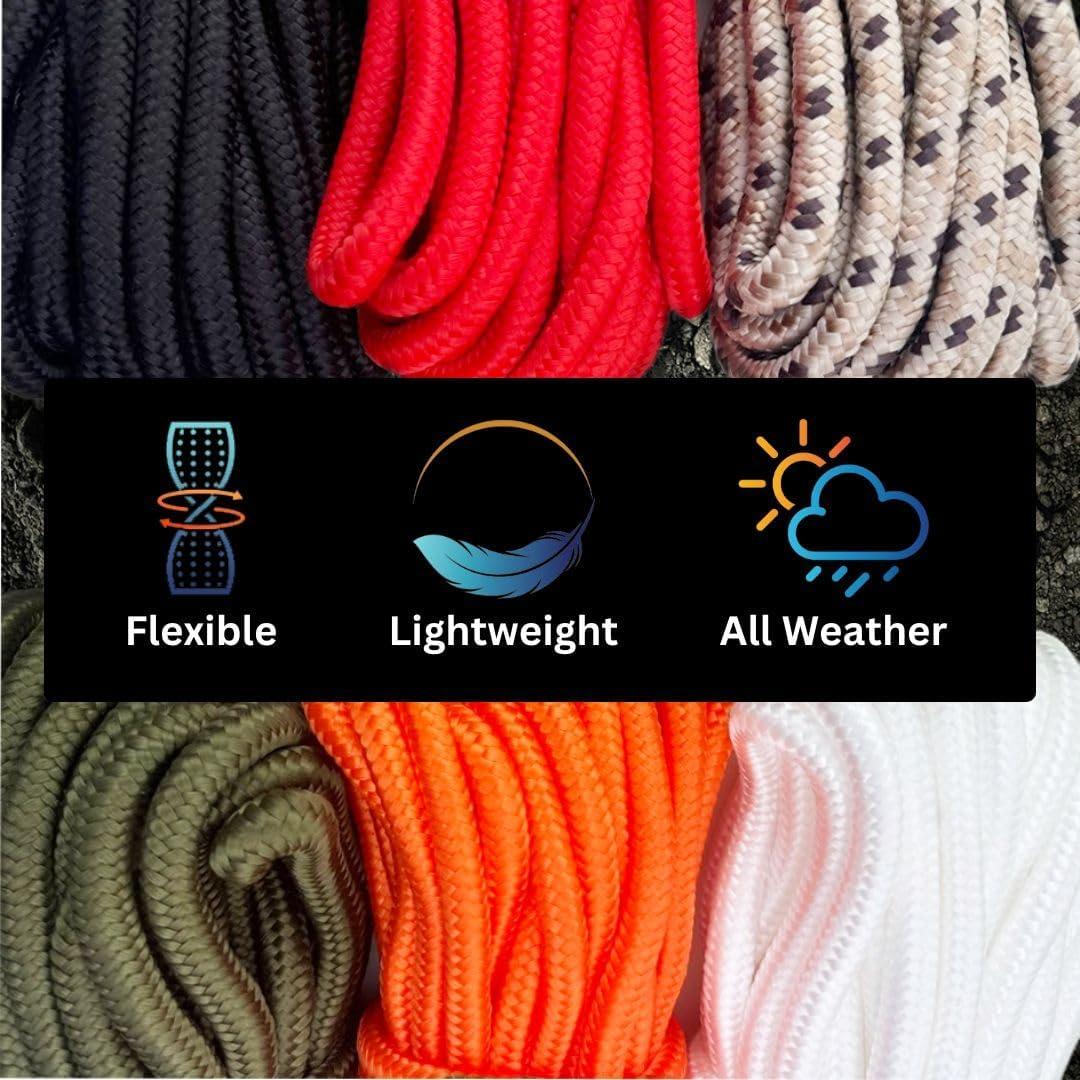 Cuerda de Camping Nylon 9mm 15 Metros Emergency Zone Negra