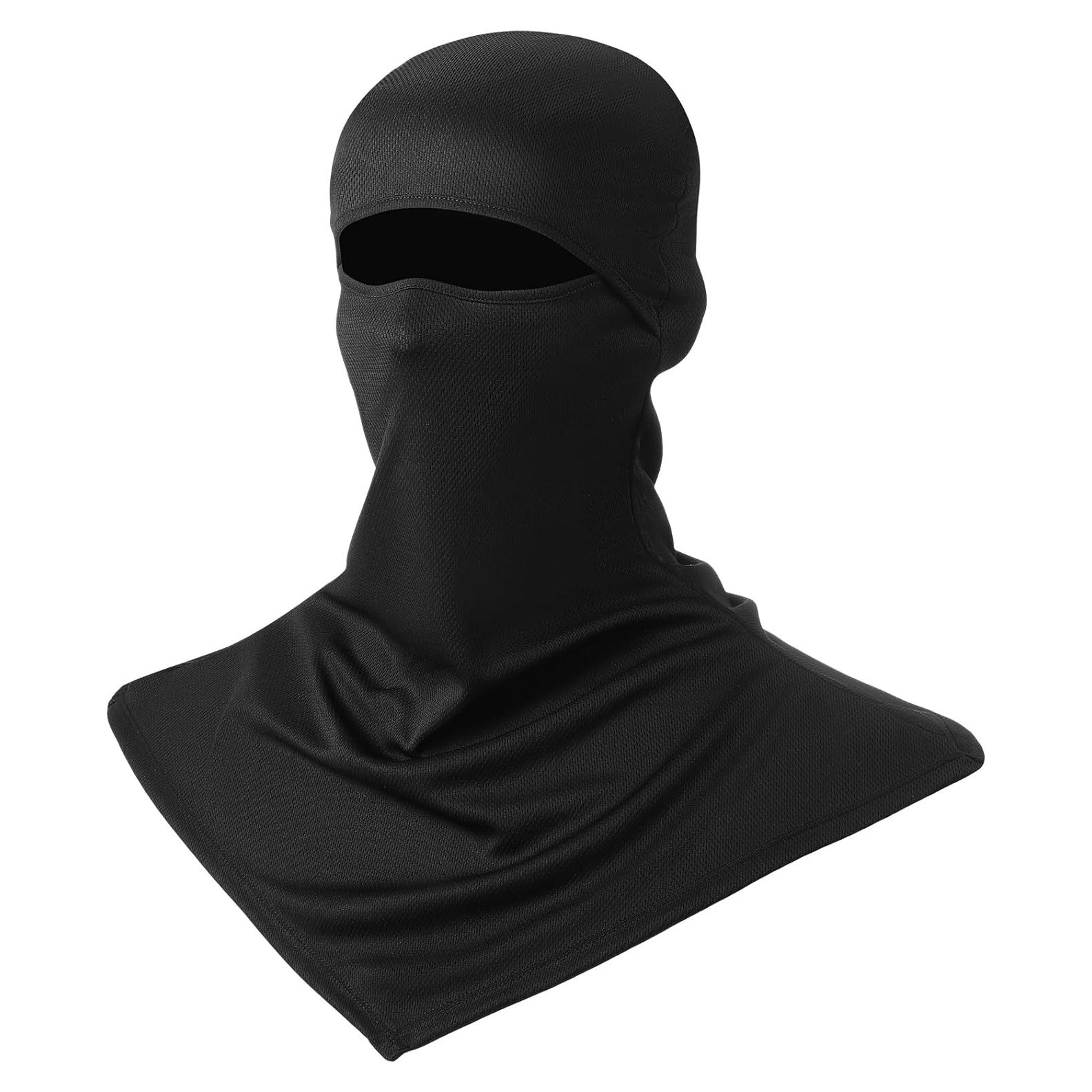 Máscara Balaclava JaGely Negra para Protección Solar y Viento