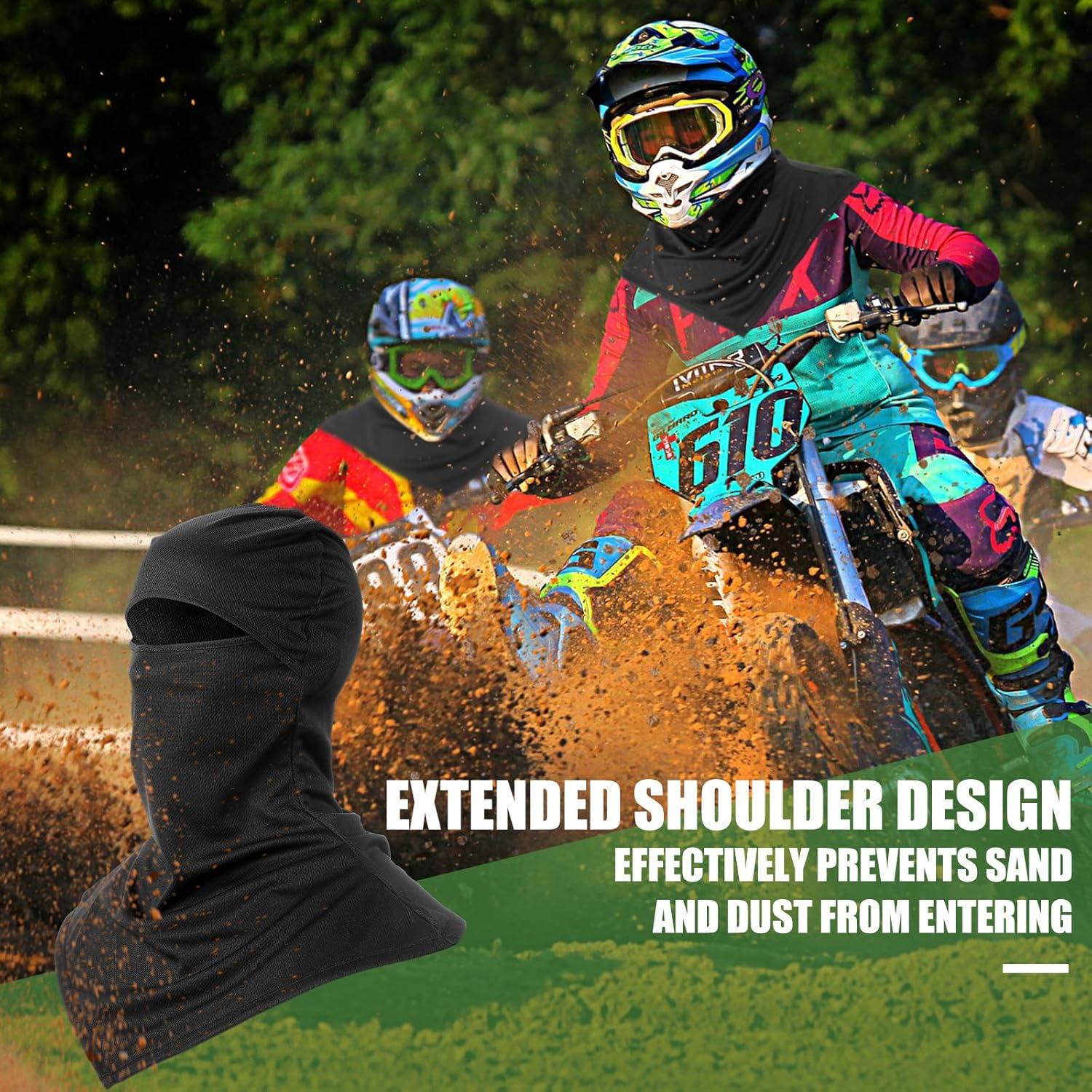 Máscara Balaclava JaGely Negra para Protección Solar y Viento