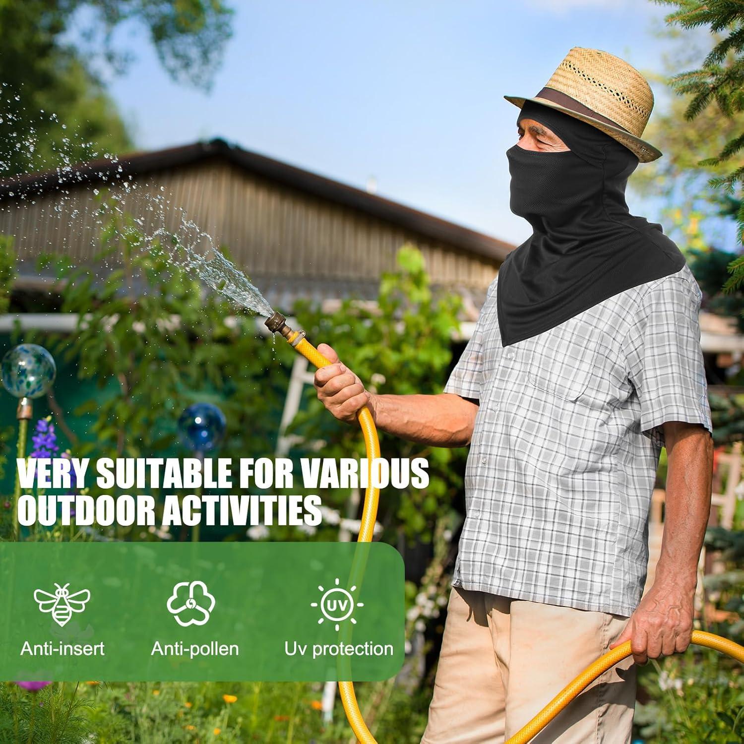 Máscara Balaclava JaGely Negra para Protección Solar y Viento