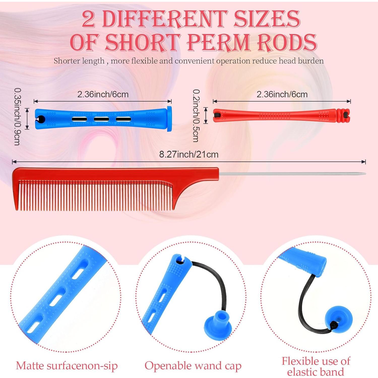 Set de 72 Varillas para Permitir el Cabello WILLBOND - 2 Tamaños