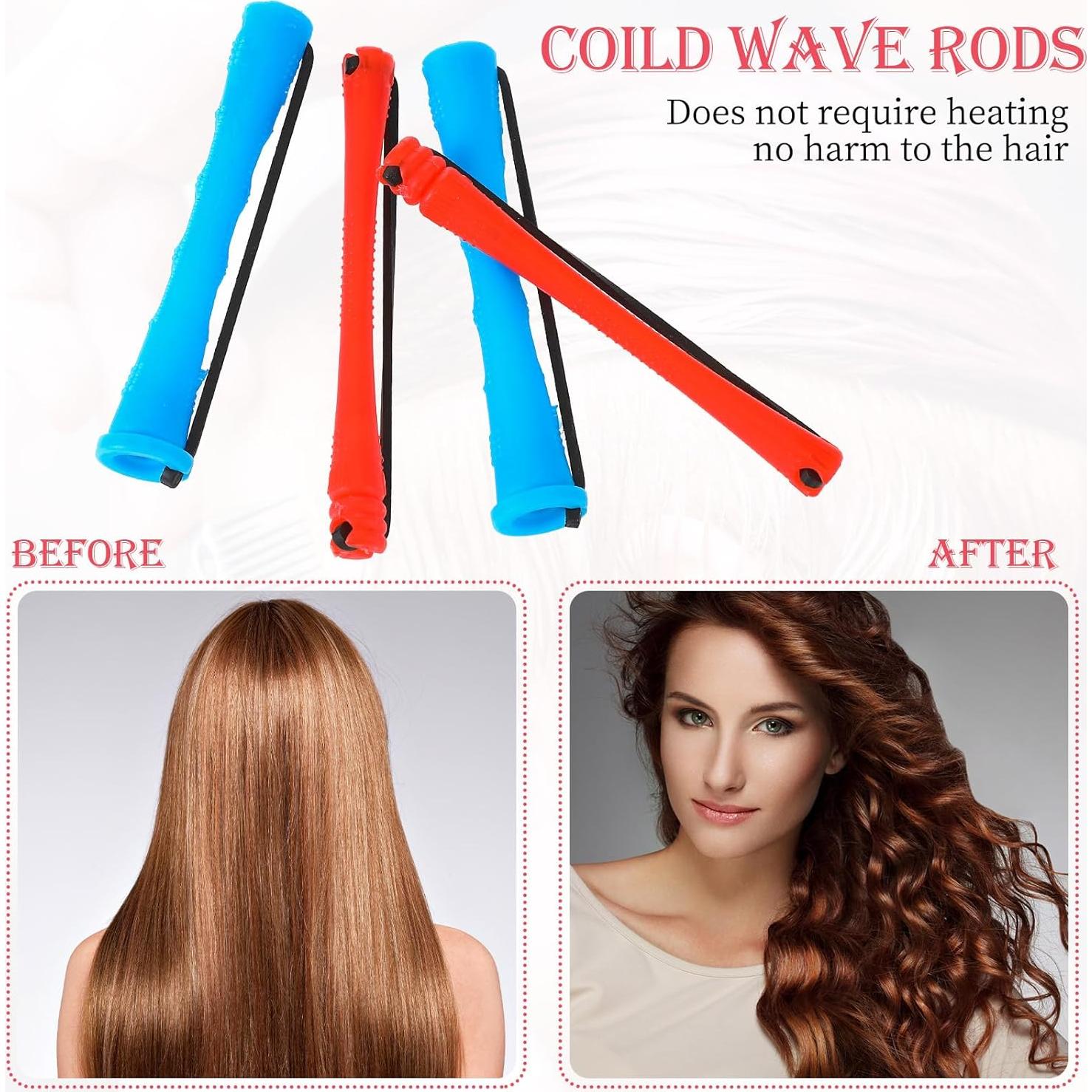 Set de 72 Varillas para Permitir el Cabello WILLBOND - 2 Tamaños