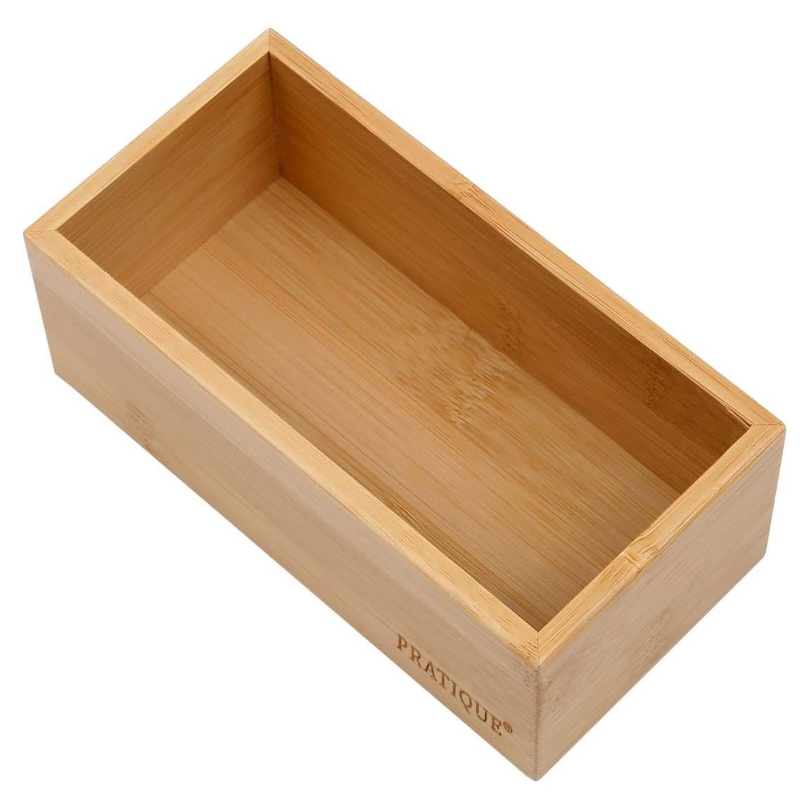 Organizador de Cajones de Bambú PRATIQUE 15x7.6x6.6 cm