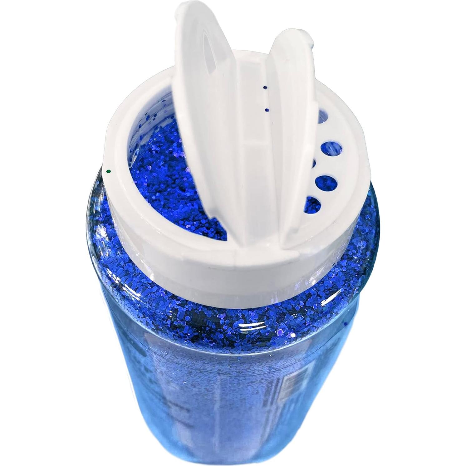 Polvo Brillante BAZIC 508g Azul para Manualidades y Slime