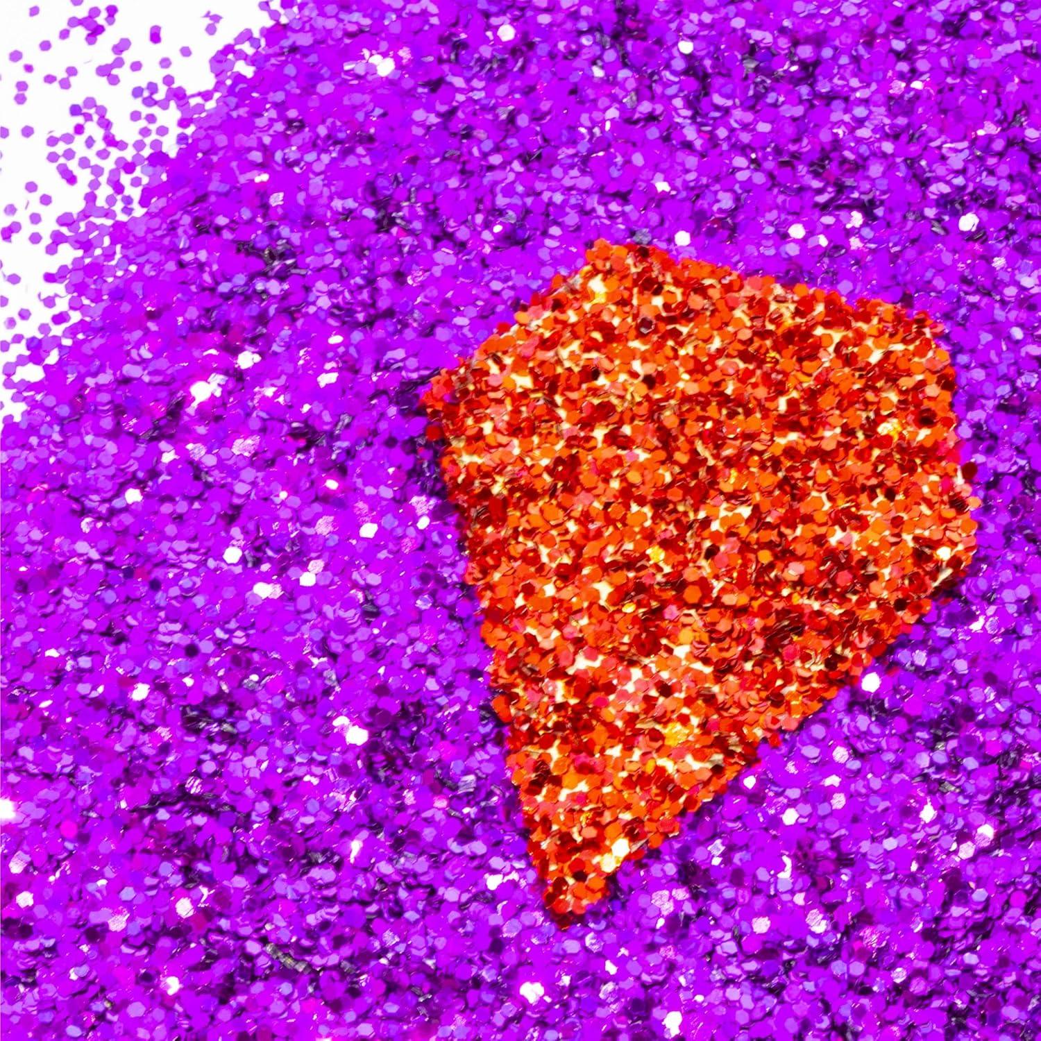 Polvo Brillante BAZIC 508g Azul para Manualidades y Slime