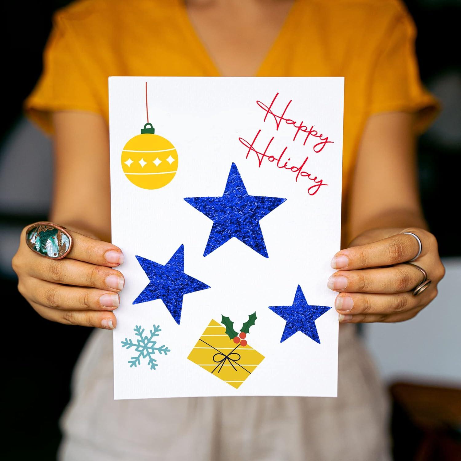 Polvo Brillante BAZIC 508g Azul para Manualidades y Slime