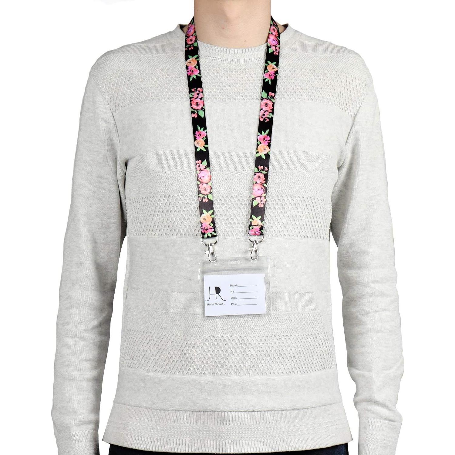 Soporte de Collar con Lanyard Ajustable Hanna Roberts - 4 Piezas