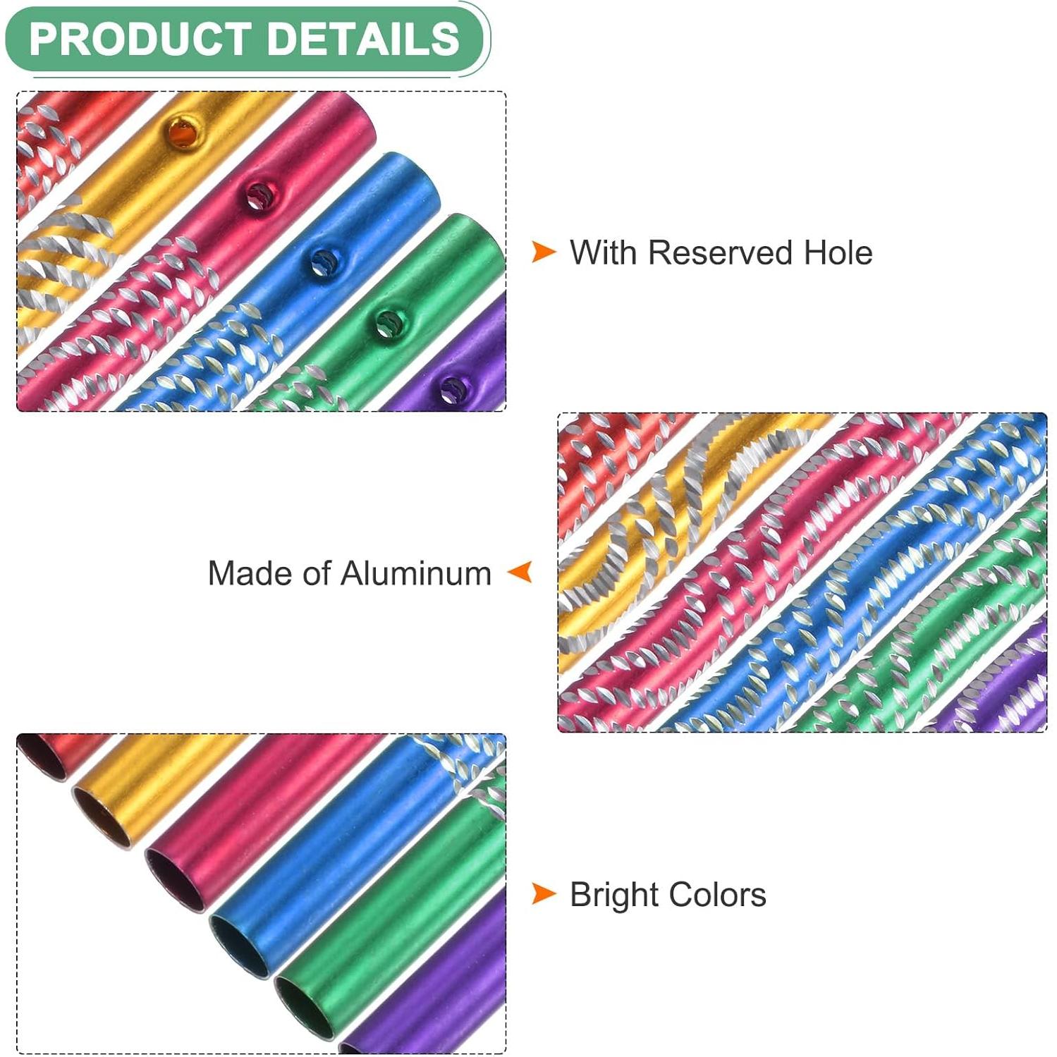 Tubo de Campana de Viento M METERXITY 24 Piezas 4 Tamaños