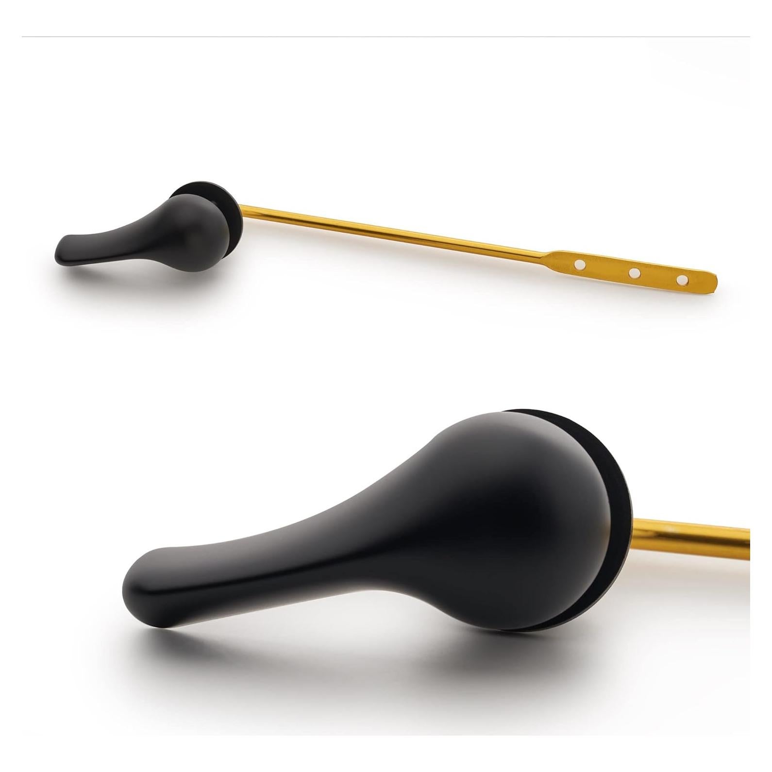 Mango de Inodoro Negro Qualihome - Montaje Frontal - Duradero