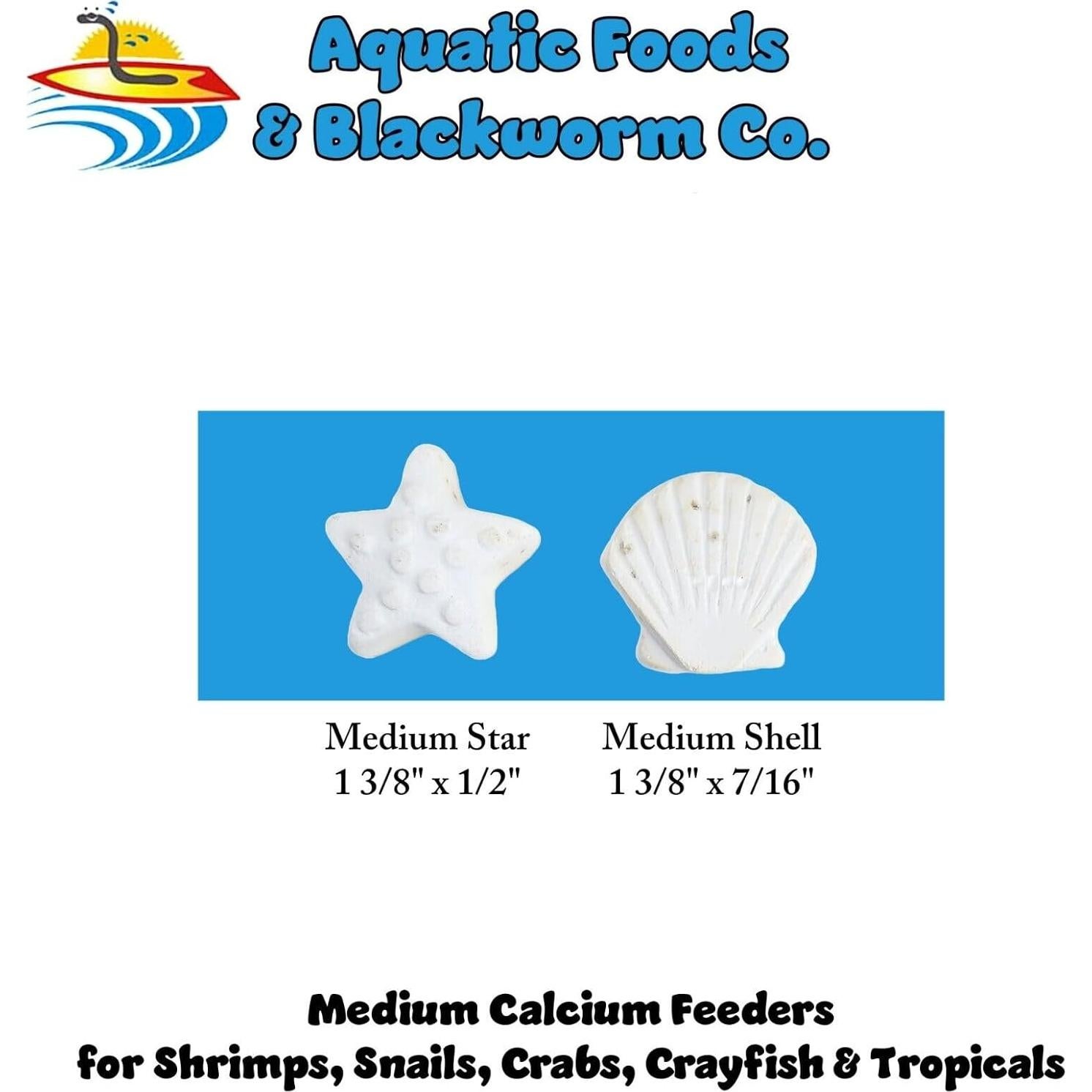 Estrellas y Conchas de Calcio Aquatic Foods 20 Unidades para Peces