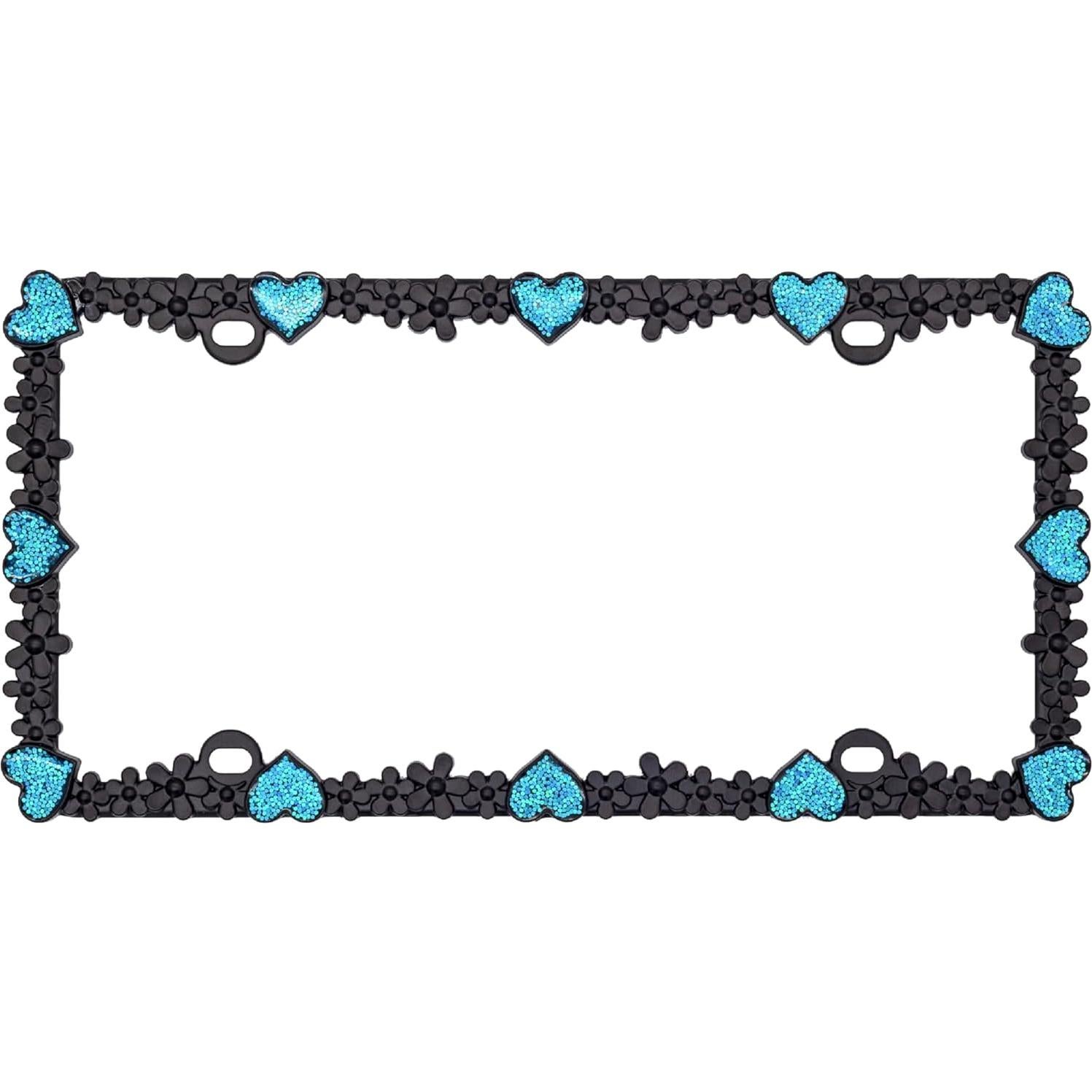 Marco de Placa de Licencia Creathome Corazón Margarita 30.5x15.5cm