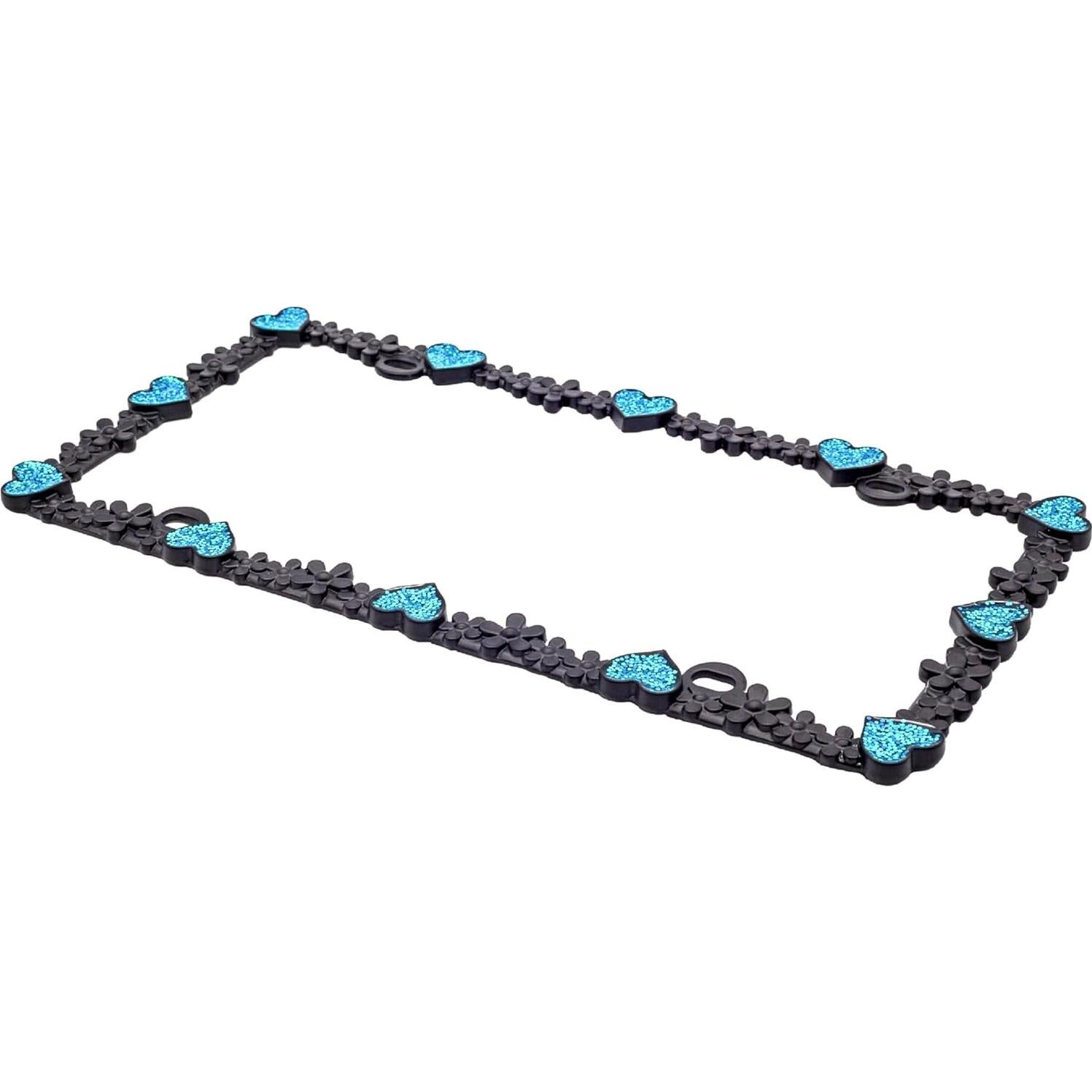 Marco de Placa de Licencia Creathome Corazón Margarita 30.5x15.5cm