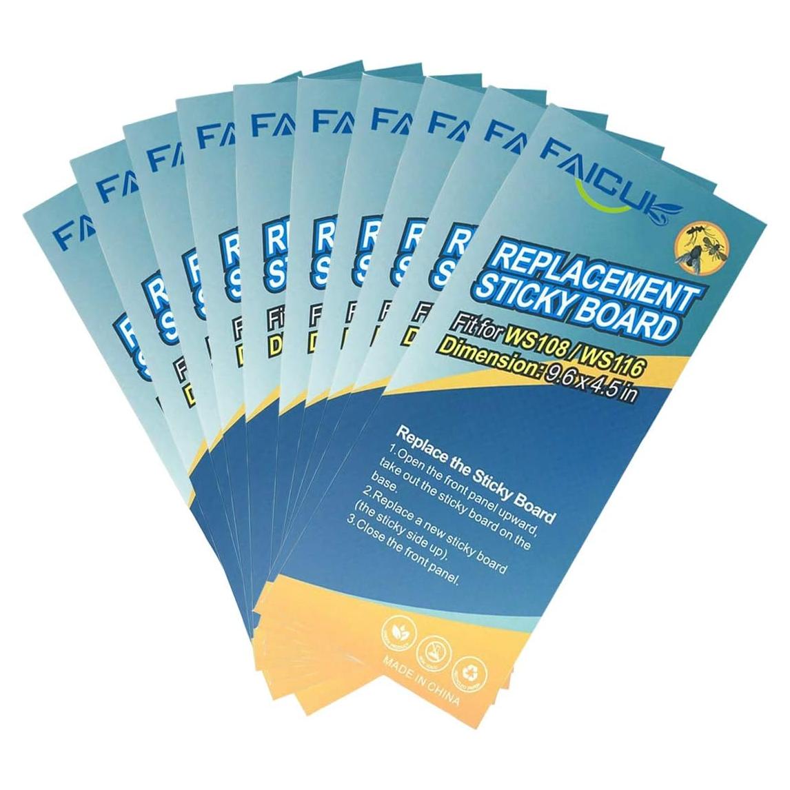 Placas adhesivas de reemplazo Faicuk WS108 - Paquete de 10