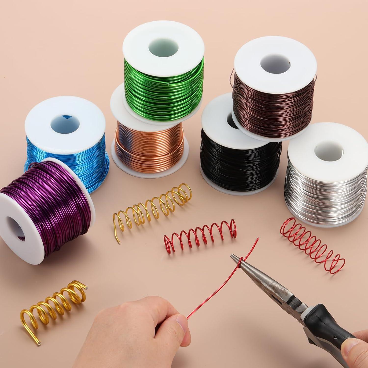 Alambre de Artesanía de Aluminio Anodizado MECCANIXITY 3mm 17m Negro