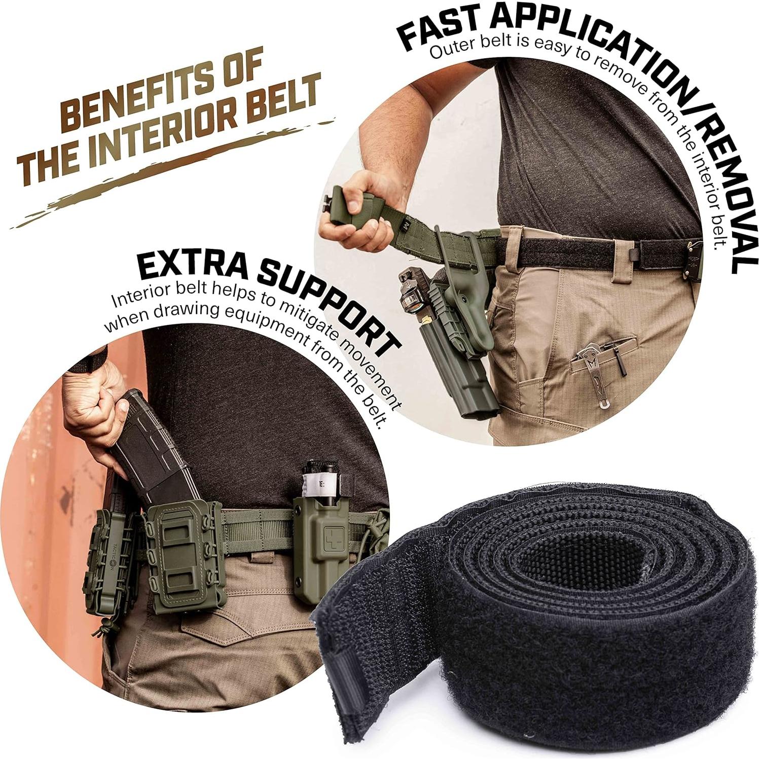 Cinturón Táctico Tacticon V2 Extra Grande 109-122 cm Verde Ranger