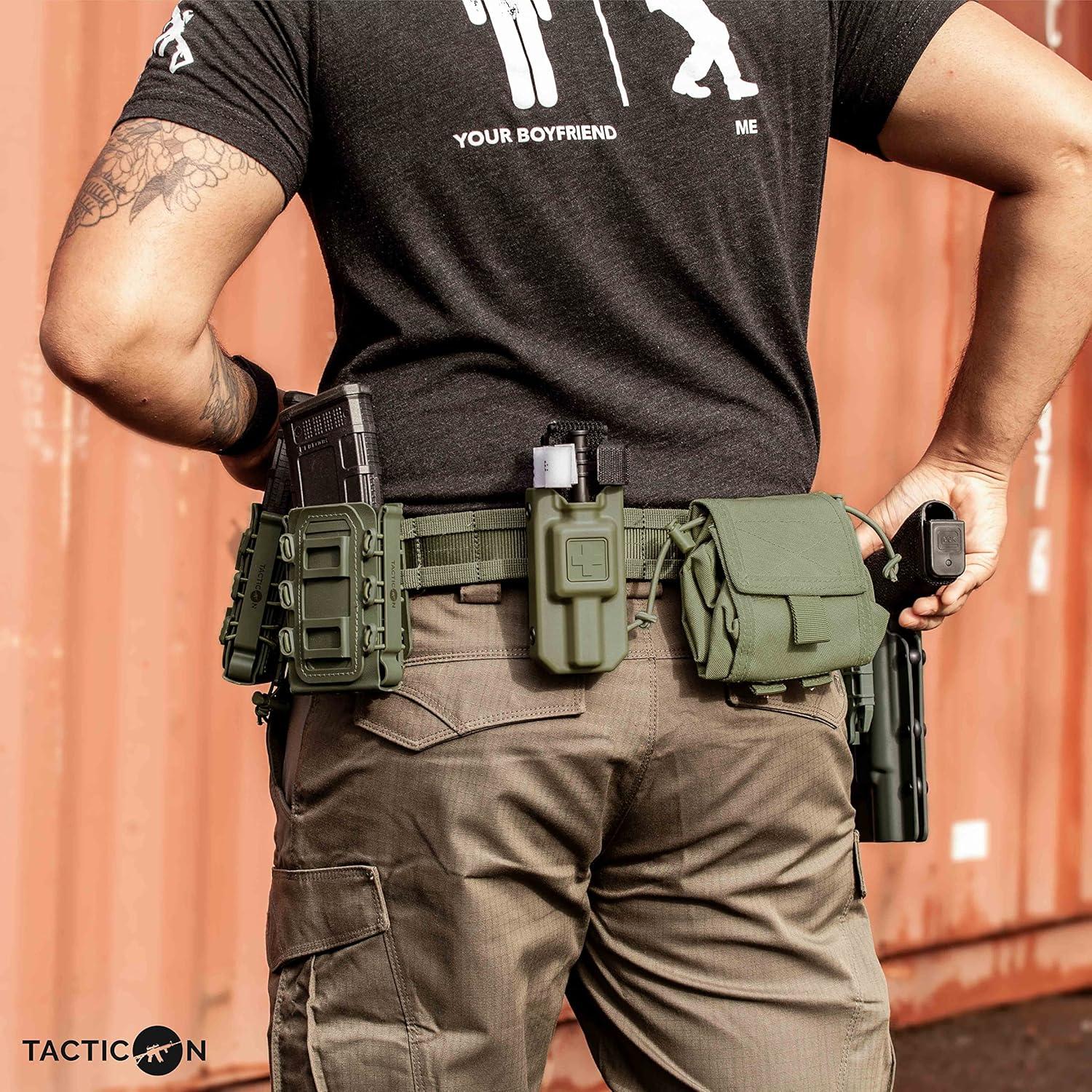 Cinturón Táctico Tacticon V2 Extra Grande 109-122 cm Verde Ranger