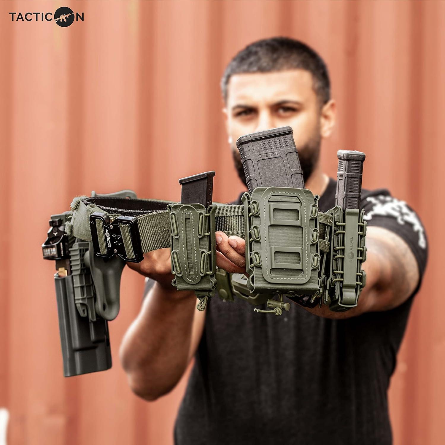 Cinturón Táctico Tacticon V2 Extra Grande 109-122 cm Verde Ranger