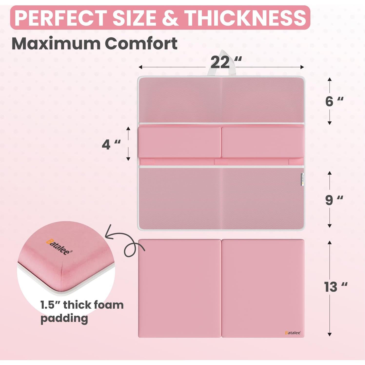 Almohadilla para Rodillas y Codos Batalee Grande Rosa