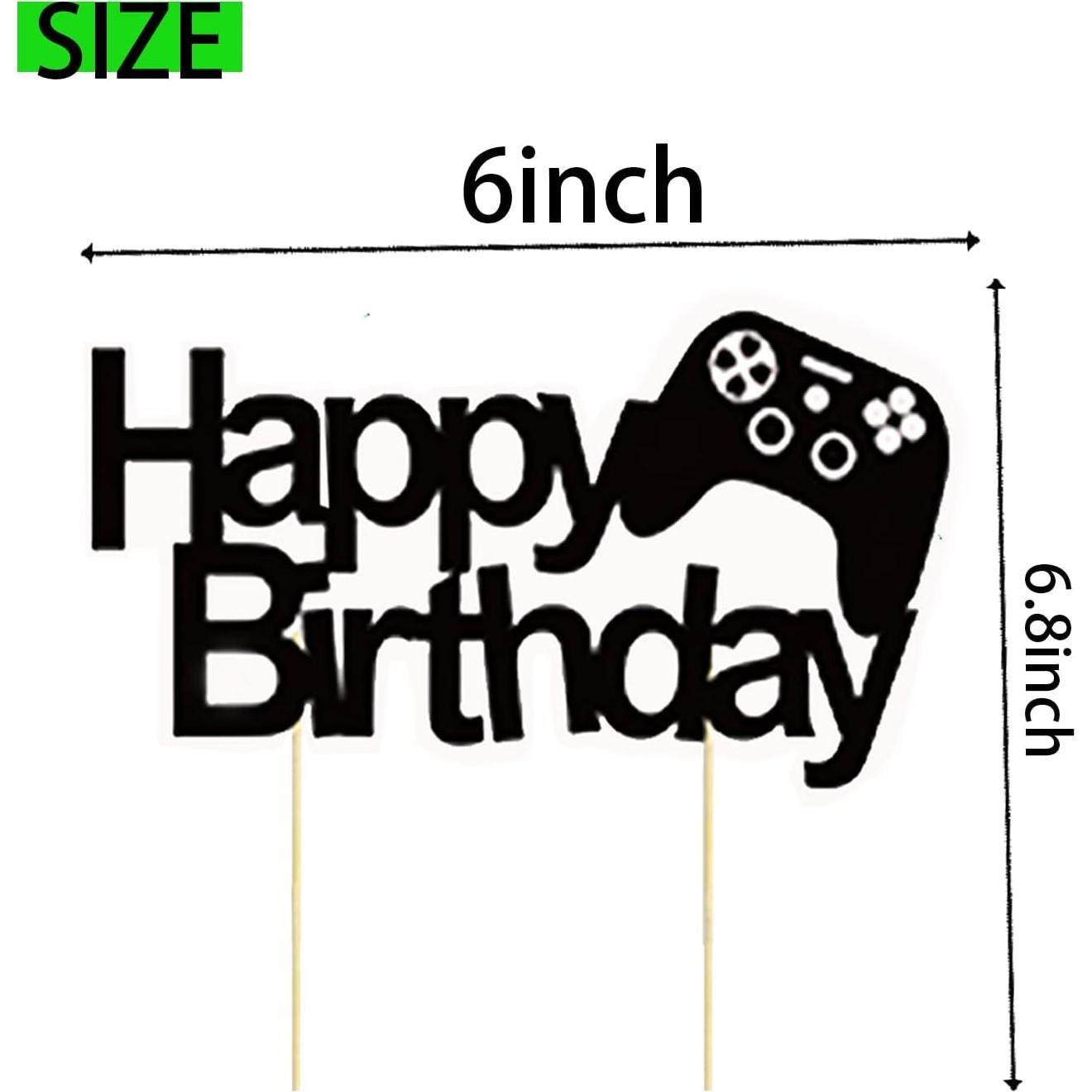 Adorno de Pastel de Videojuegos BIEUFBJI 11 Piezas Azul