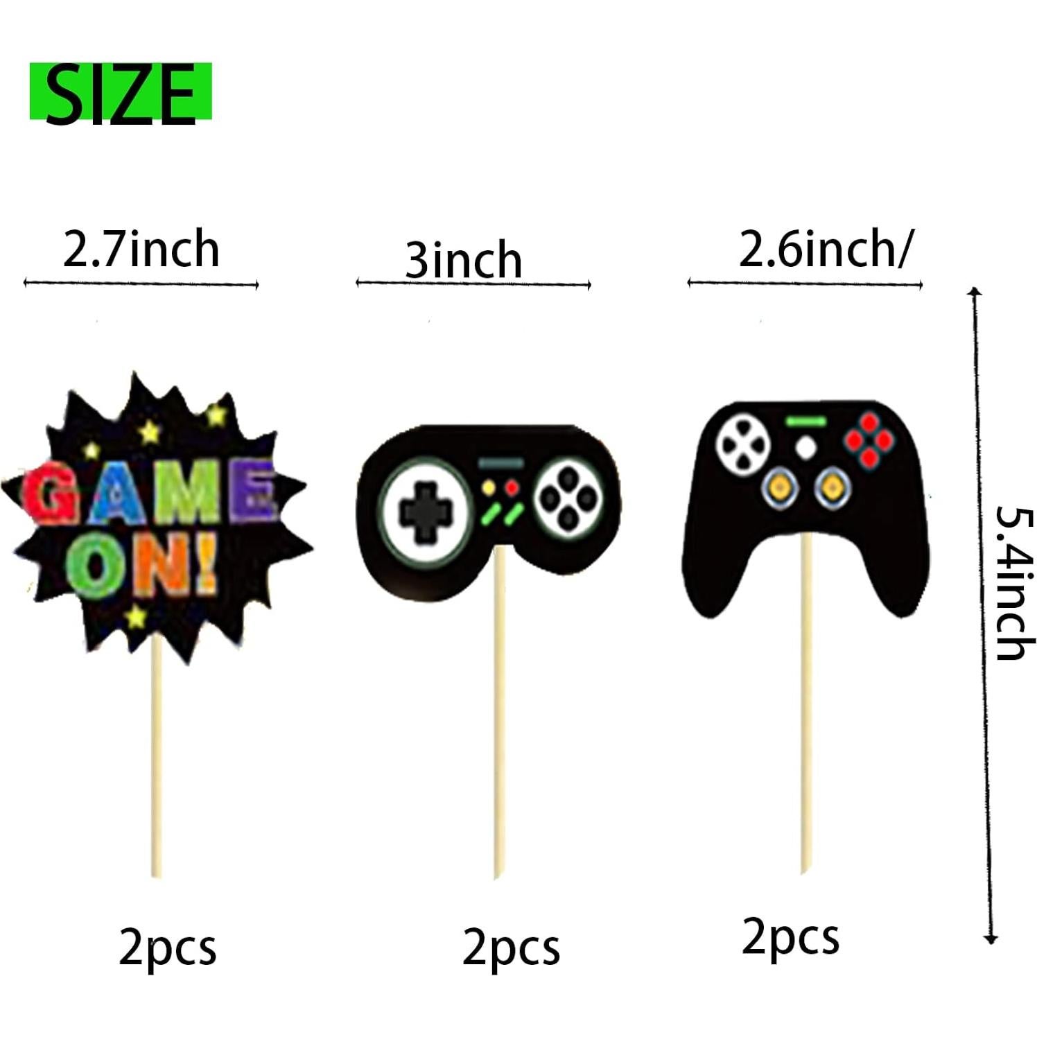 Adorno de Pastel de Videojuegos BIEUFBJI 11 Piezas Azul