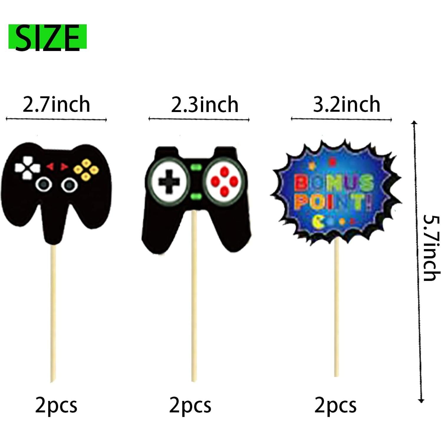 Adorno de Pastel de Videojuegos BIEUFBJI 11 Piezas Azul