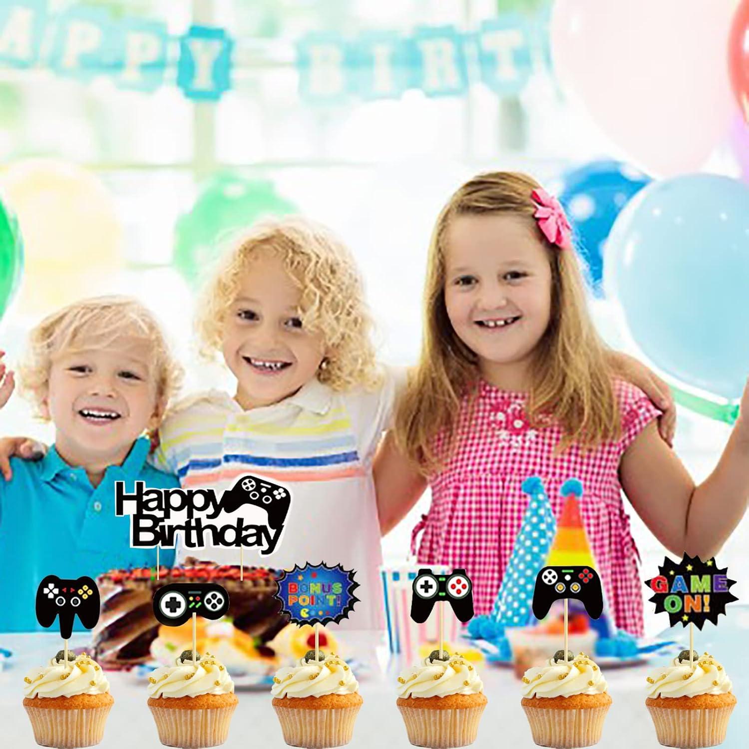 Adorno de Pastel de Videojuegos BIEUFBJI 11 Piezas Azul