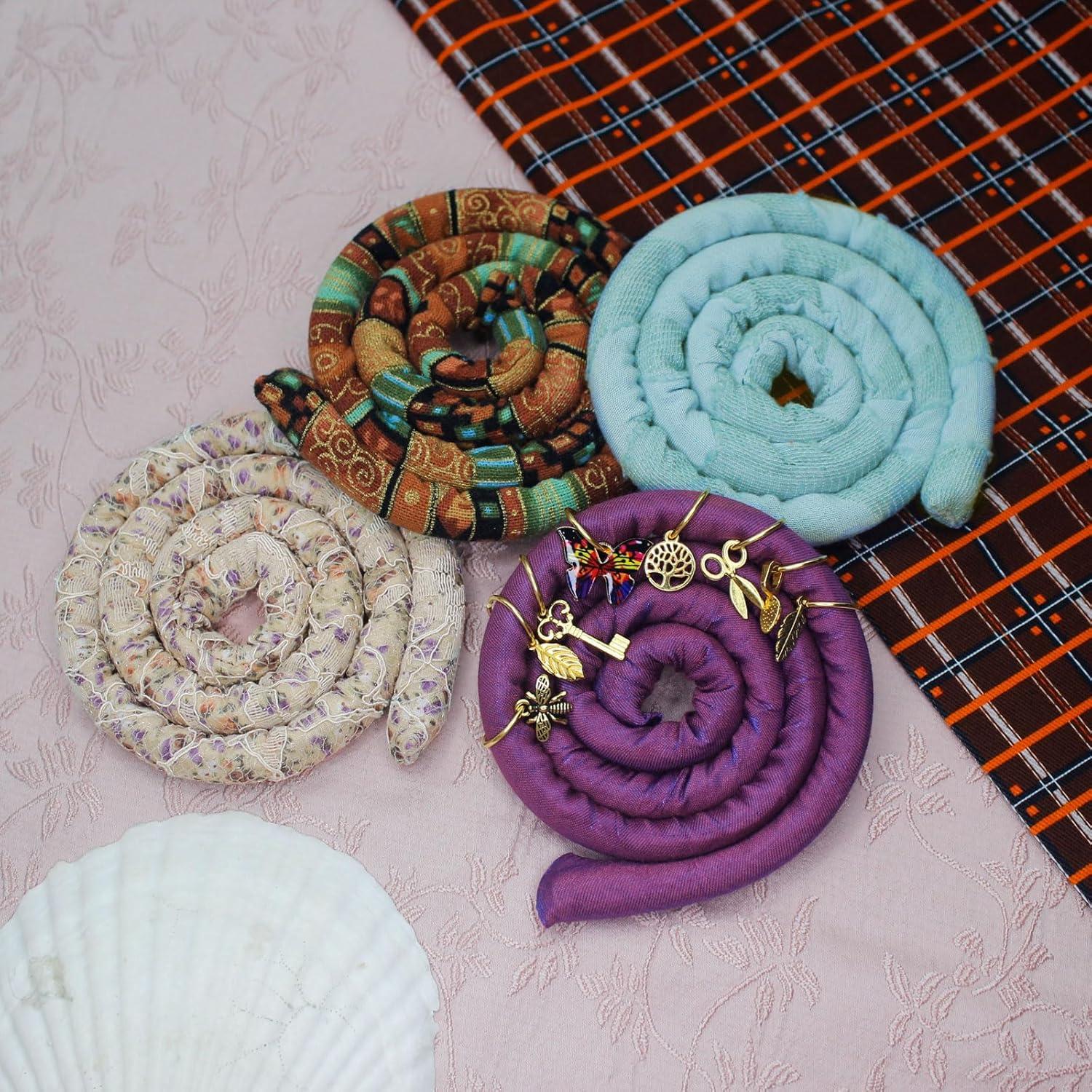 4 Lazos para Dreadlocks Coloridos - Accesorios para Cabello Rizado