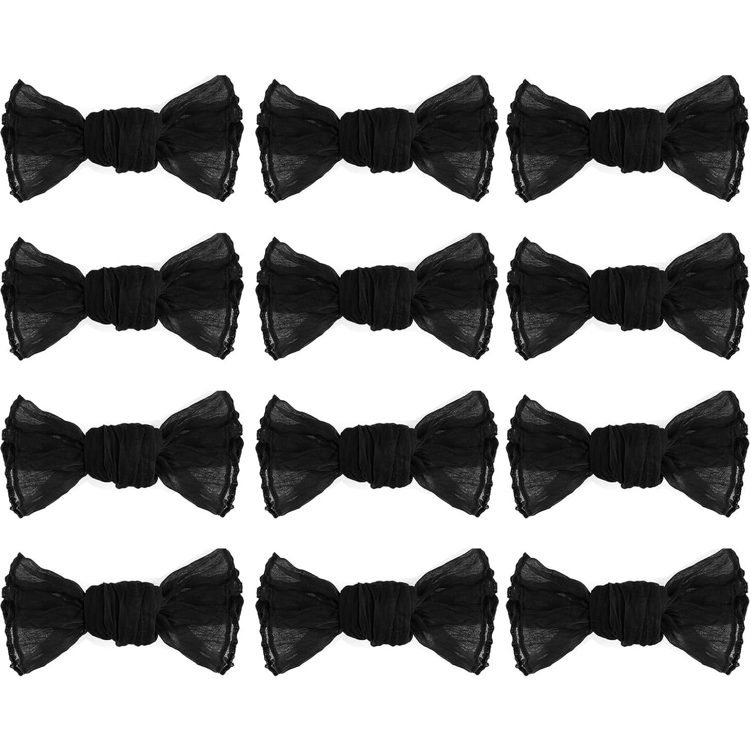 Juego de 12 Servilletas de Gasa Nydotd 50x50 cm Rústicas Negras