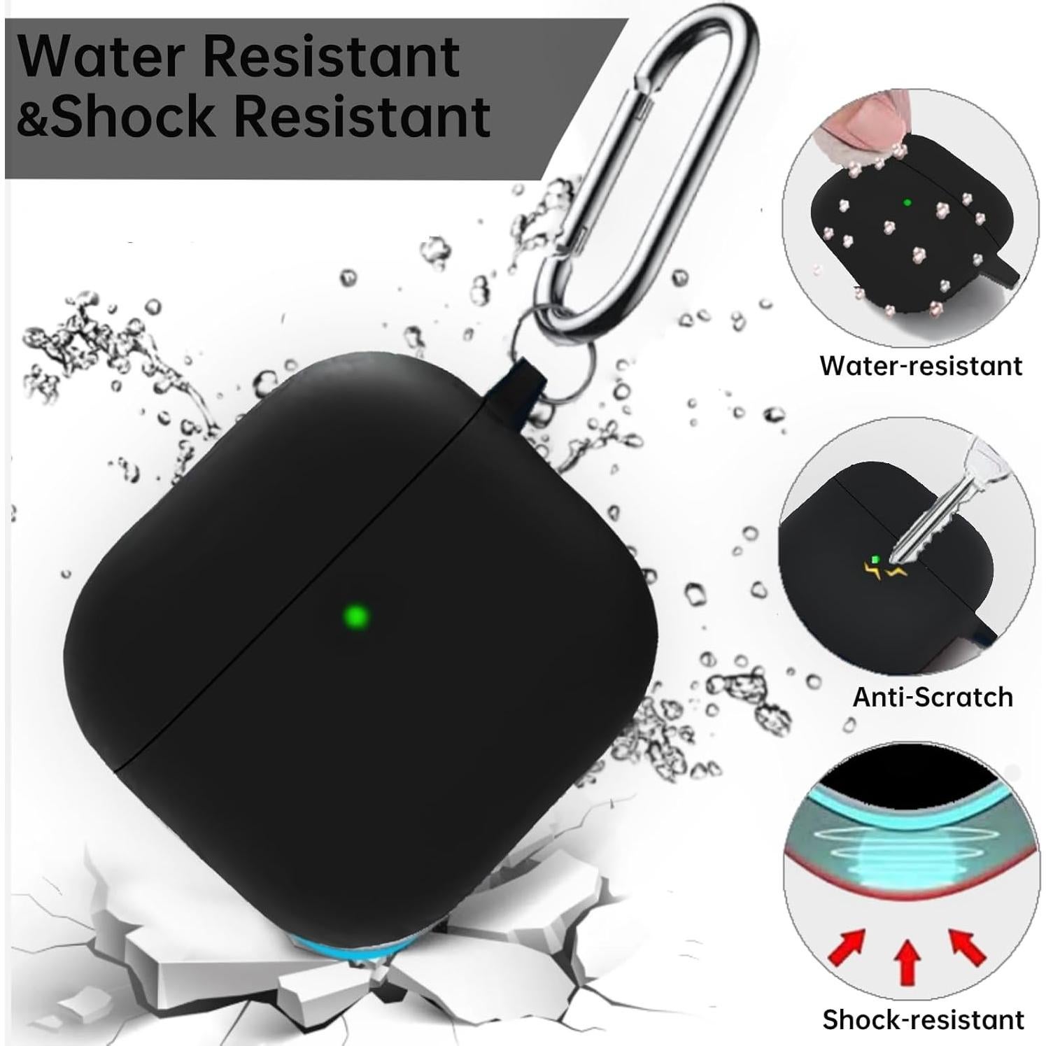 Funda de Silicona para AirPods 4 Gen 2024 con Kit de Limpieza