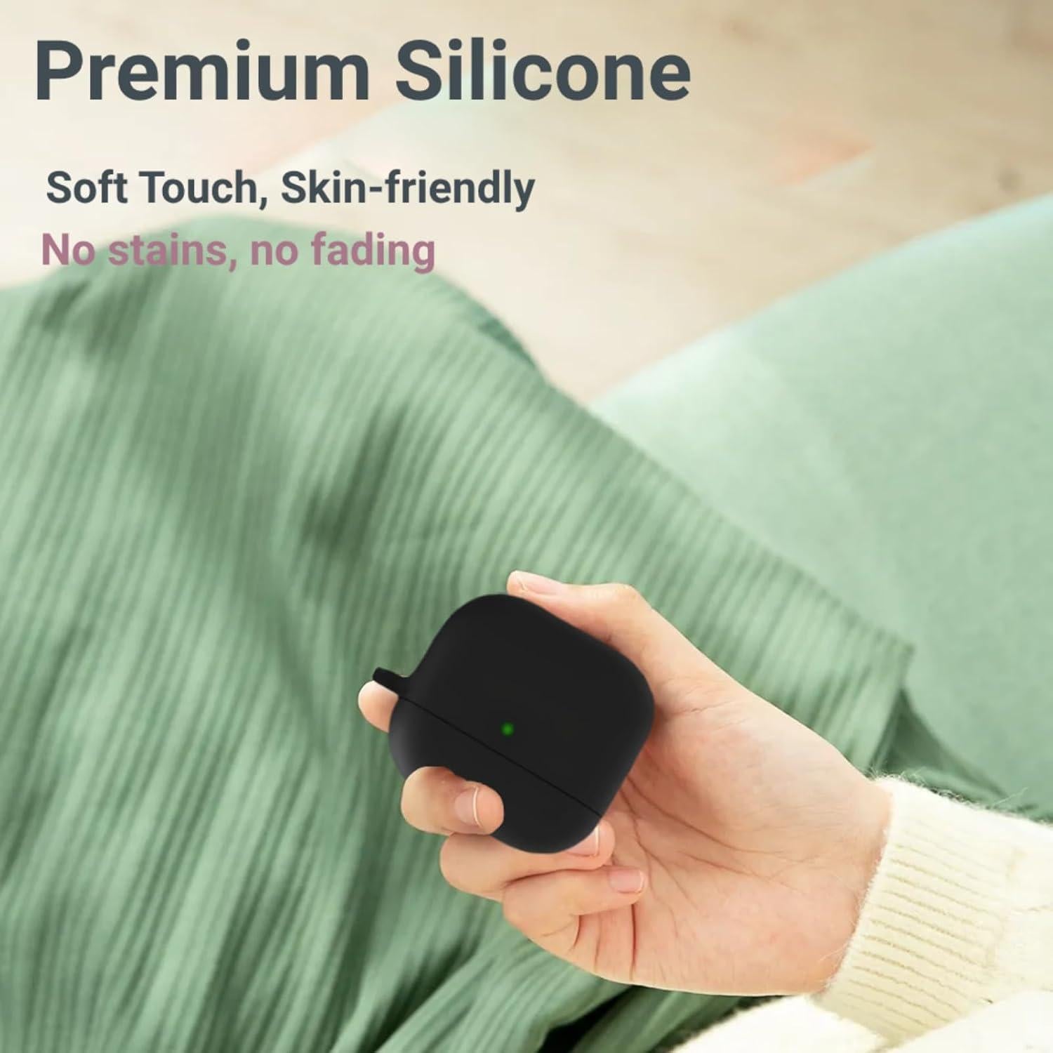 Funda de Silicona para AirPods 4 Gen 2024 con Kit de Limpieza